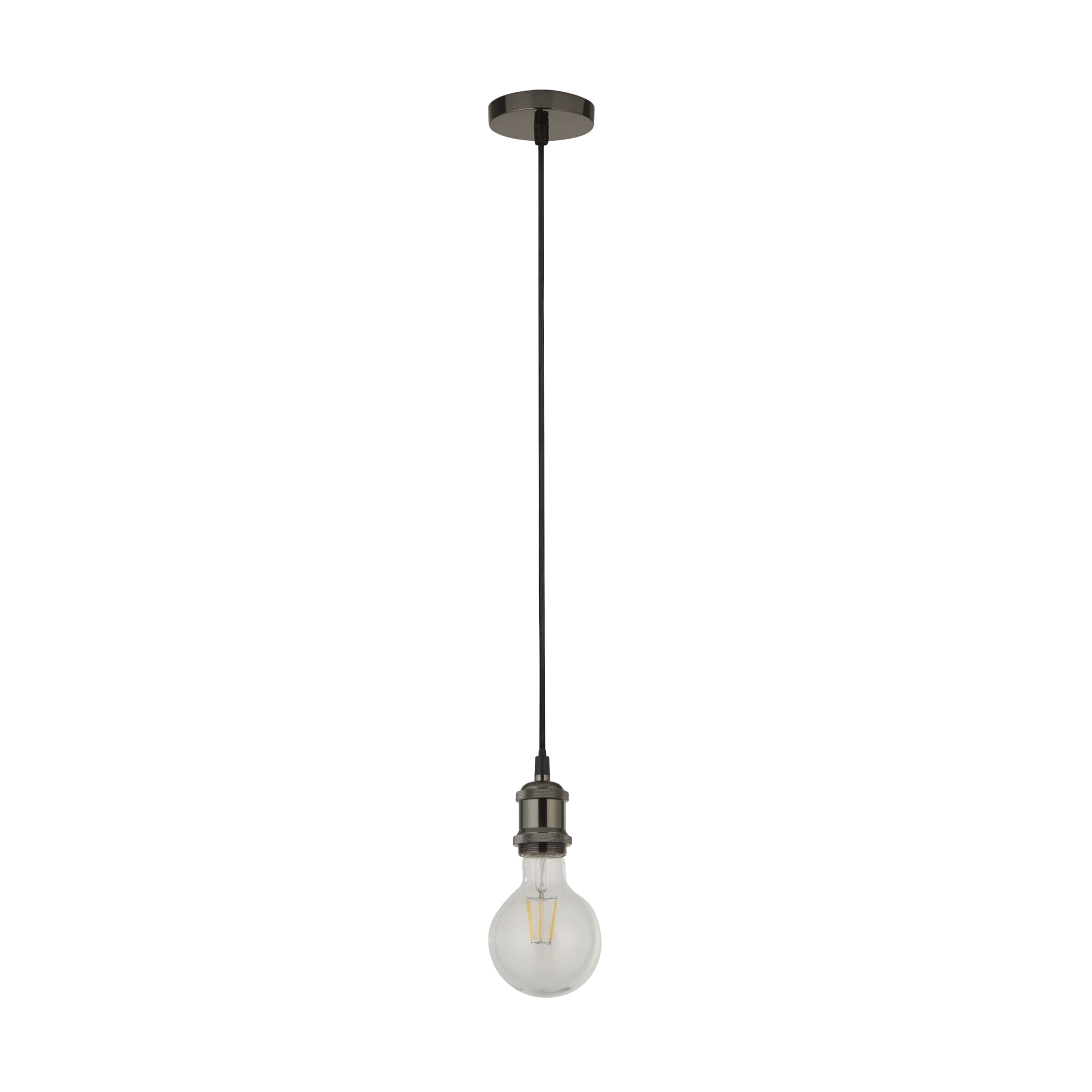 Black Chrome 1Lt Cable Suspension