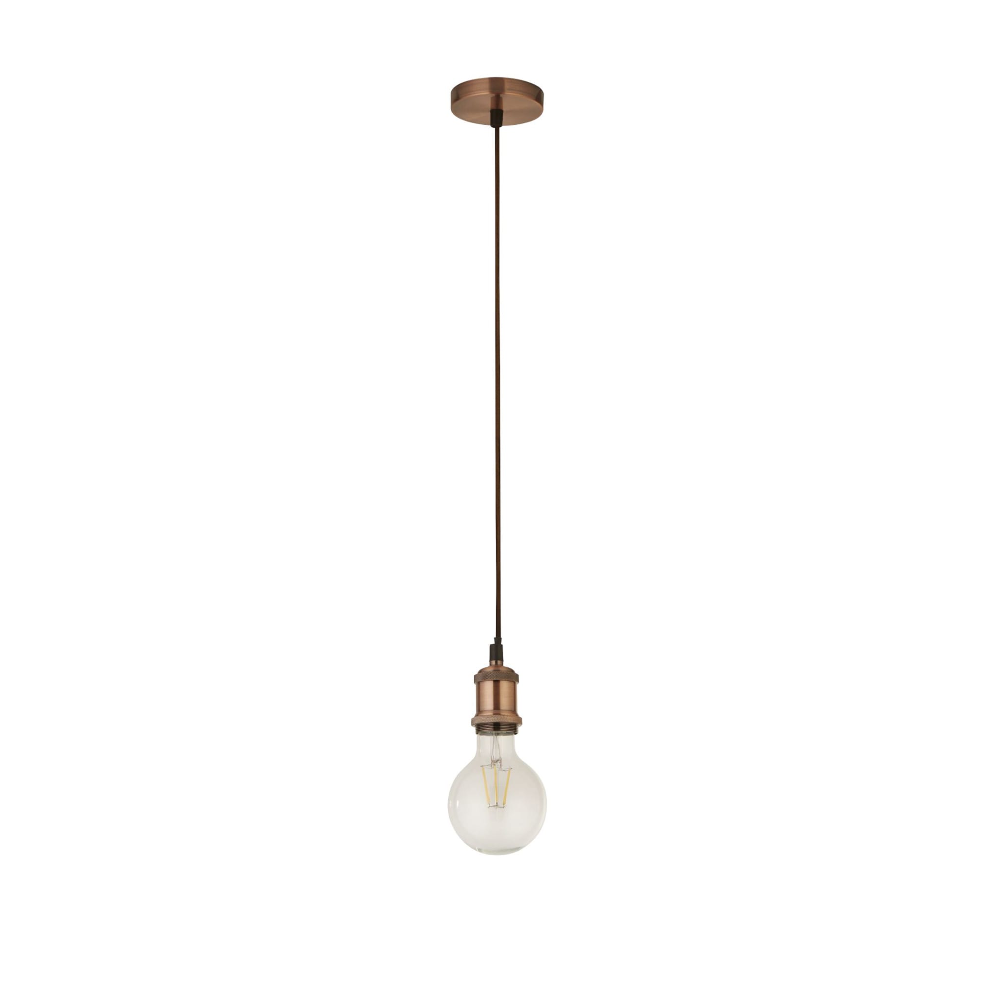Antique Copper 1Lt Cable Suspension