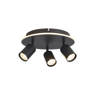 San Diego 3Lt Flush, Matt Black Metal