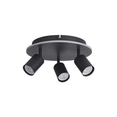 San Diego 3Lt Flush, Matt Black Metal