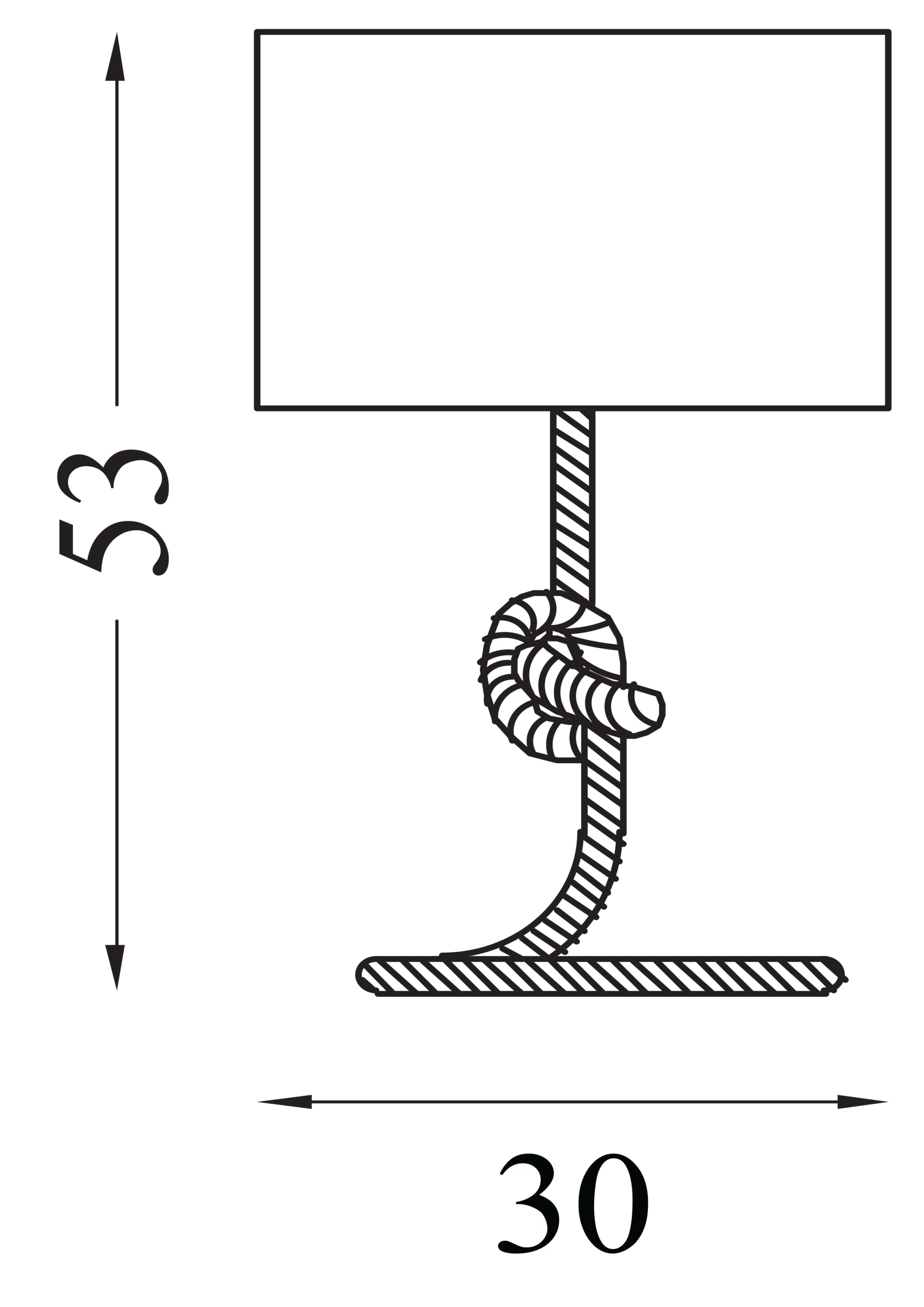 Rope 1Lt Table Lamp