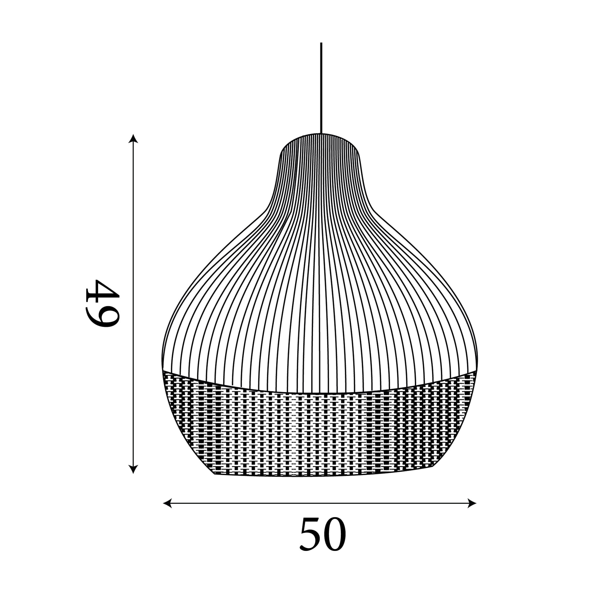 Bali Pendant - Rattan