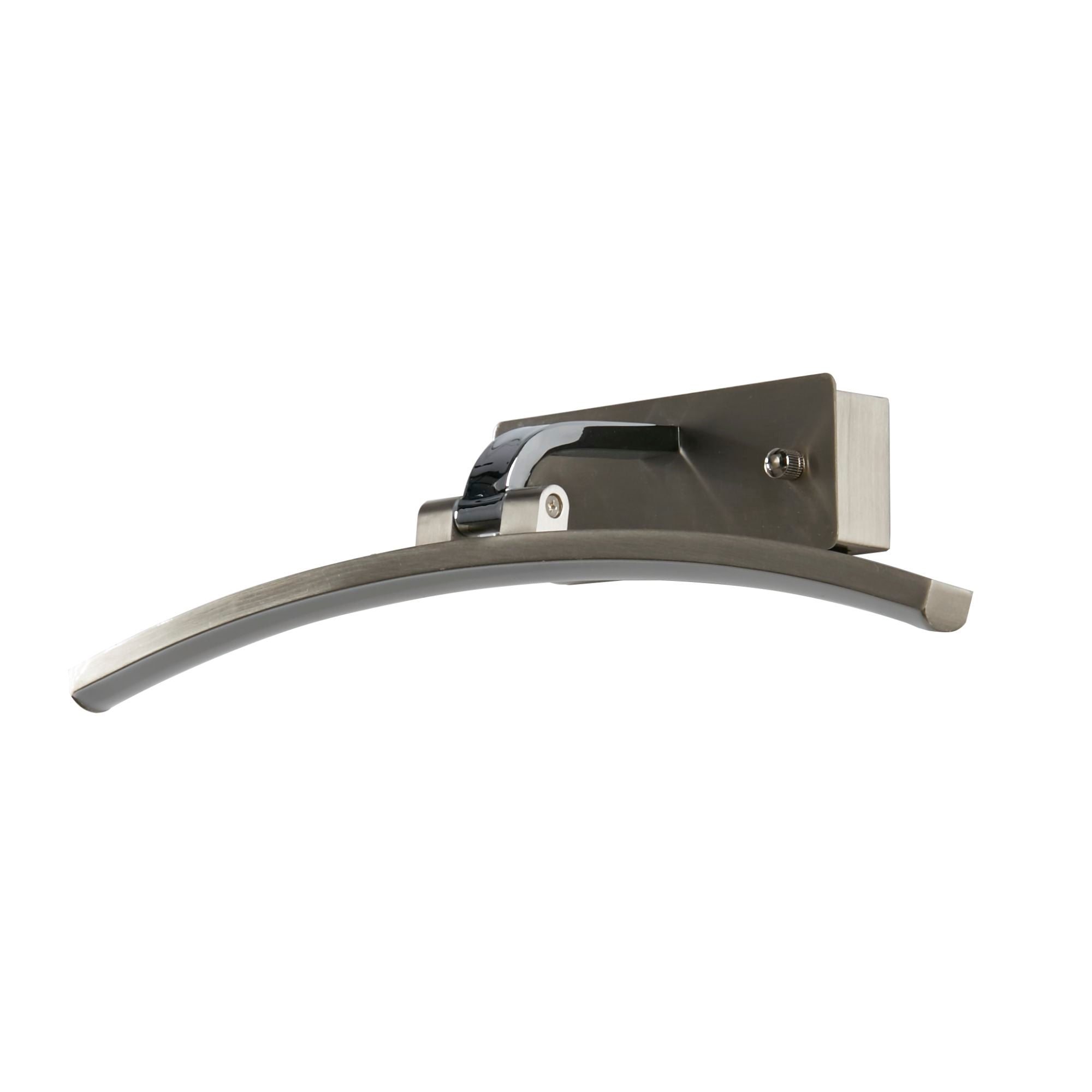 Santorini Picture Light - Satin Silver and Chrome / 400mm