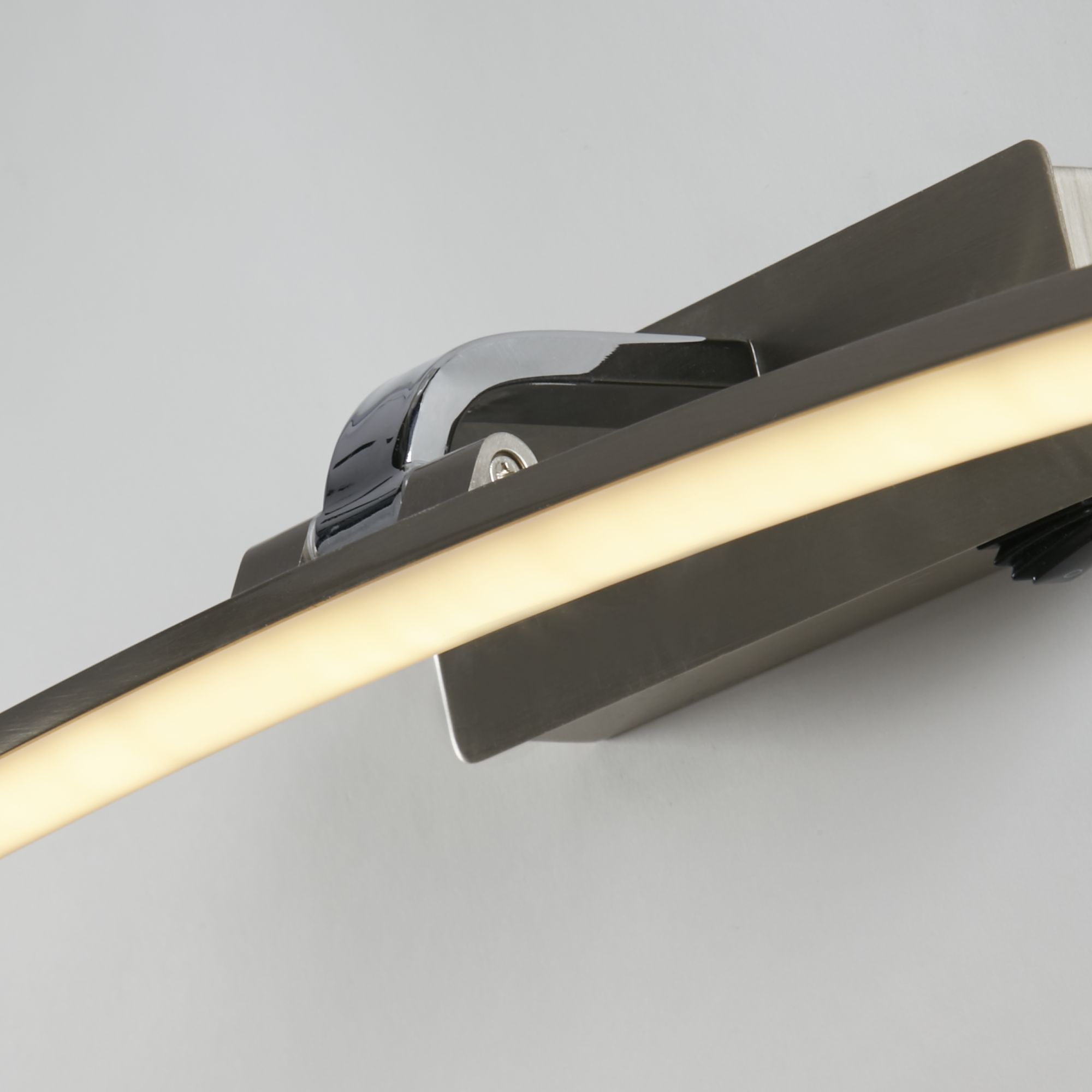 Santorini Picture Light - Satin Silver and Chrome / 500mm