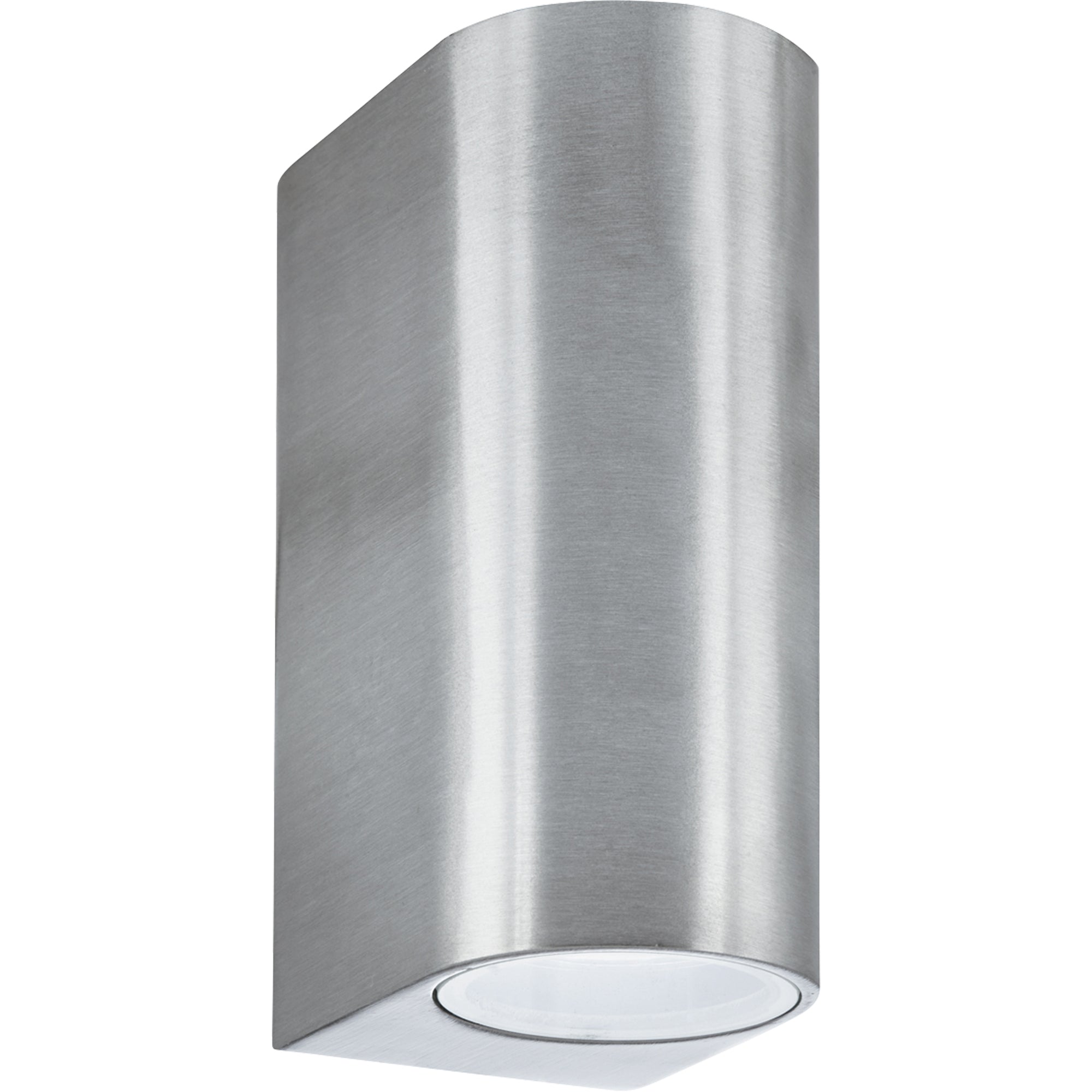 Eiffel Outdoor Wall Light - Clear & Frosted Satin Silver / 2