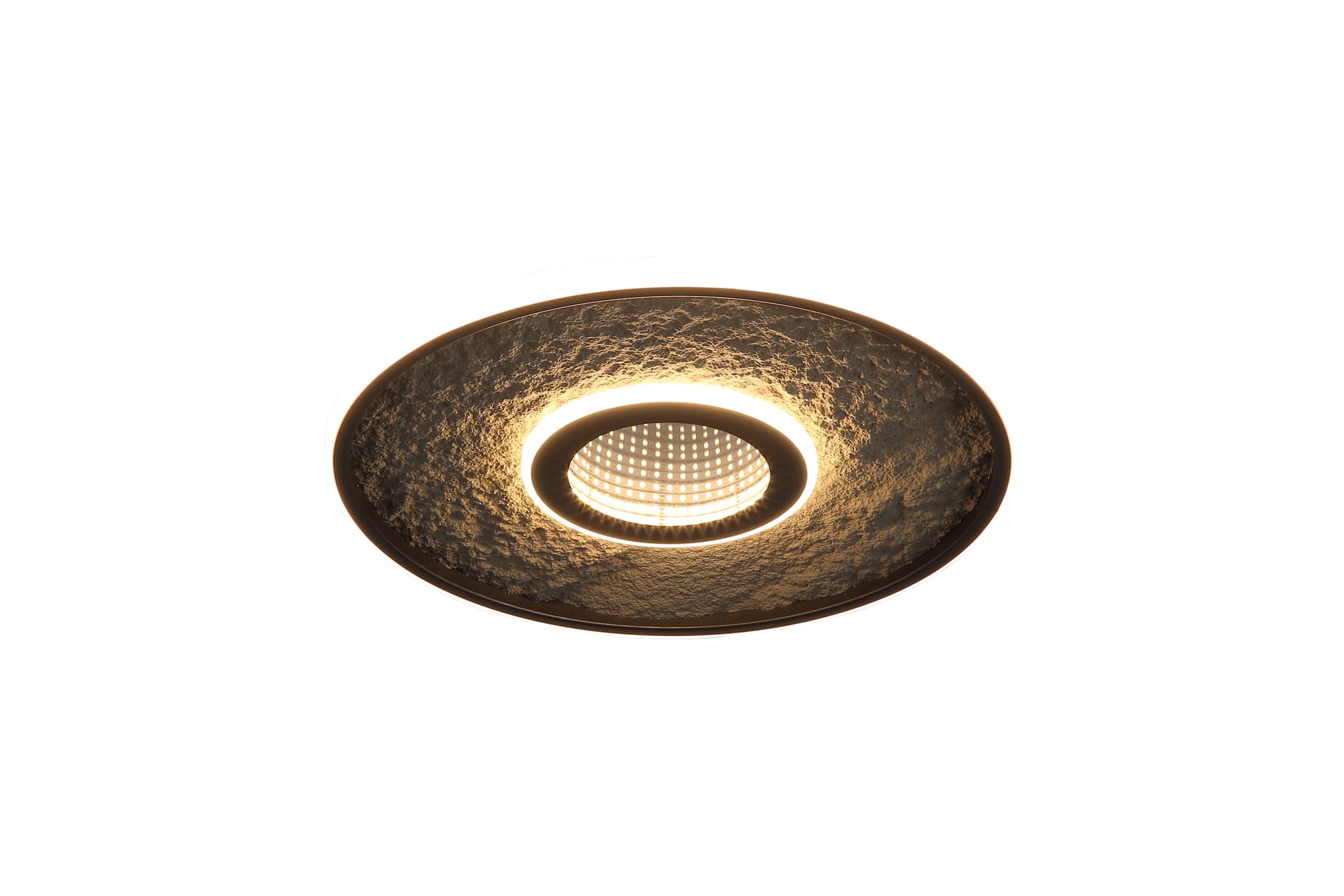 Lumadisc LED Flush, Matt Black