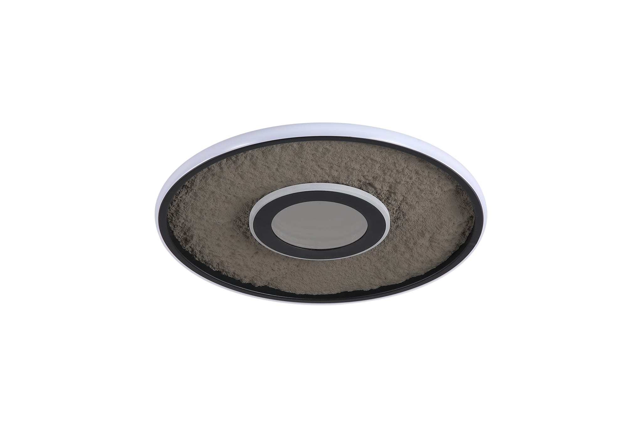 Lumadisc LED Flush, Matt Black