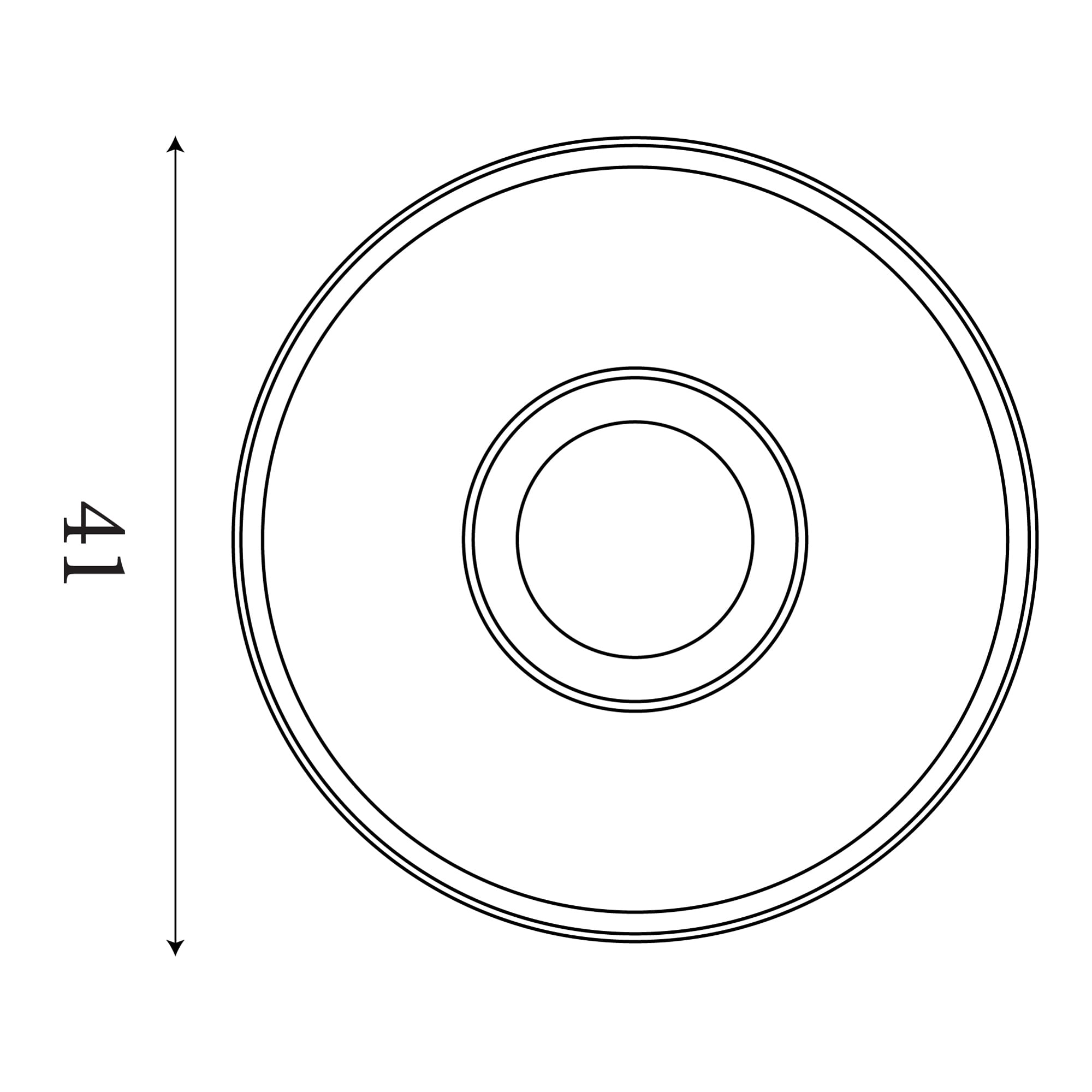 Lumadisc LED Flush, Matt Black