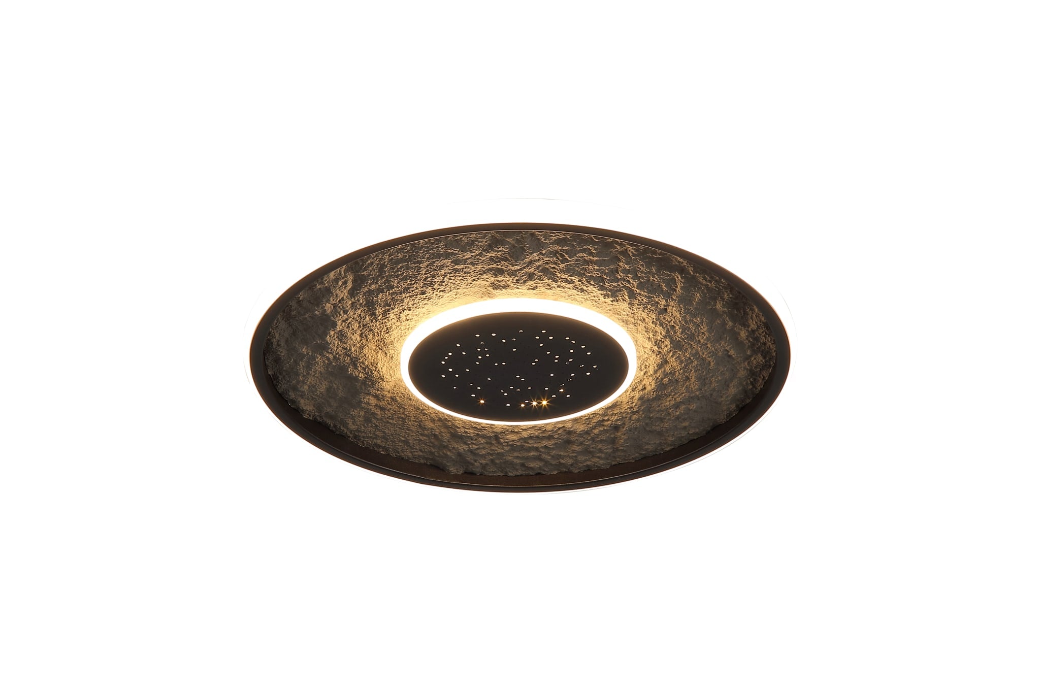 Lumadisc LED Flush, Matt Black