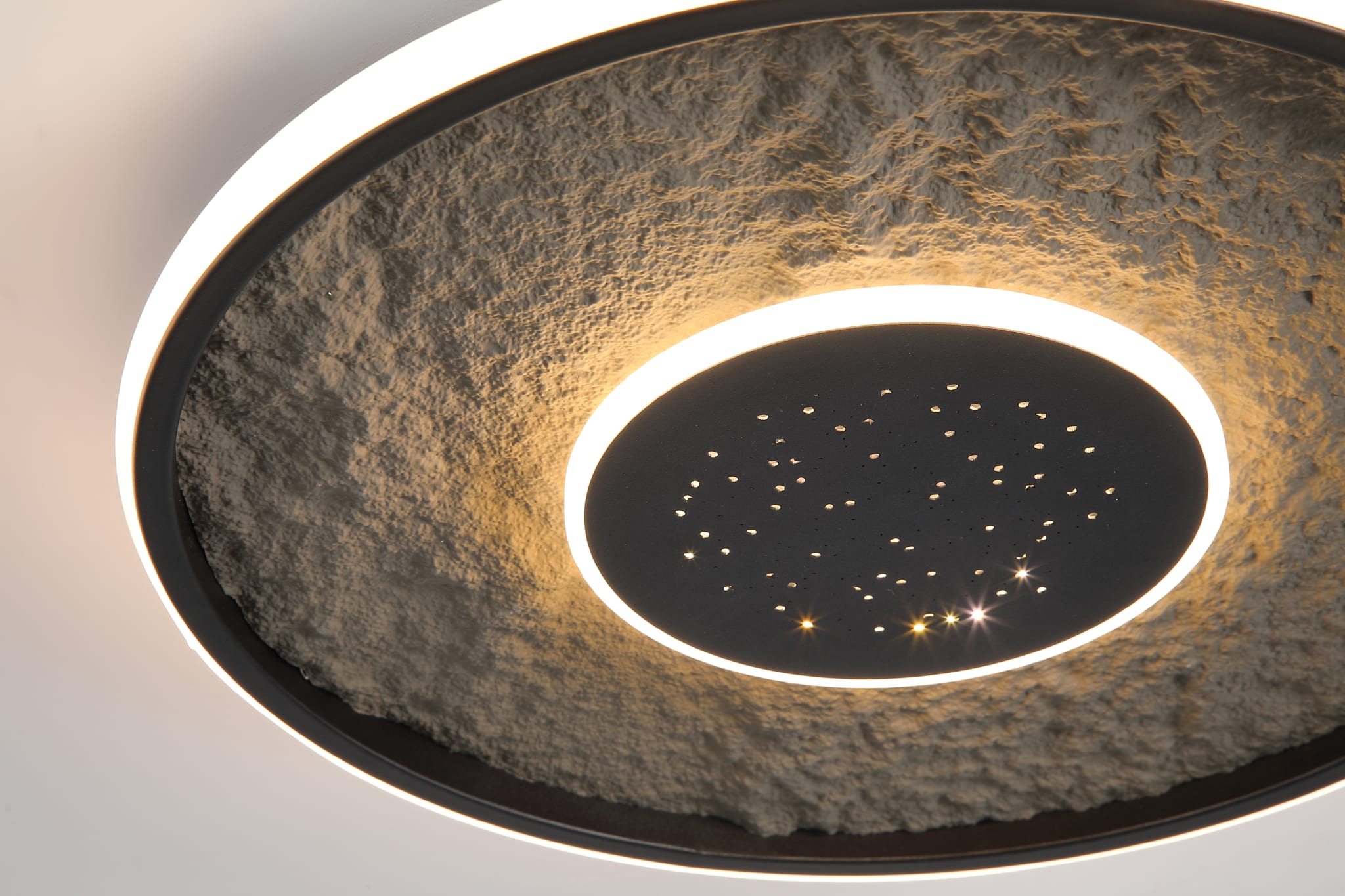 Lumadisc LED Flush, Matt Black