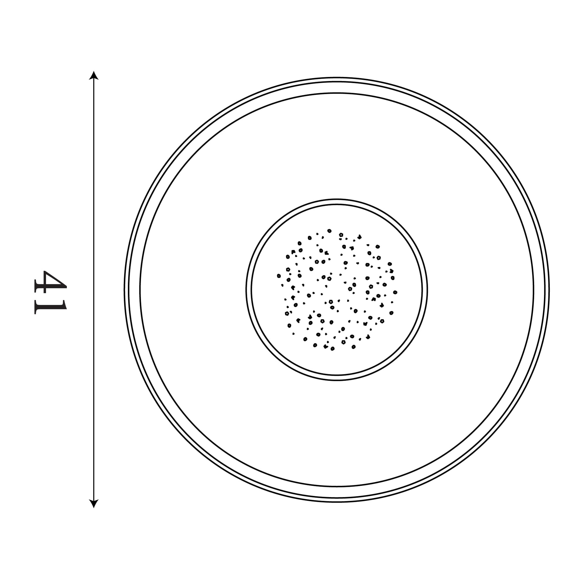 Lumadisc LED Flush, Matt Black