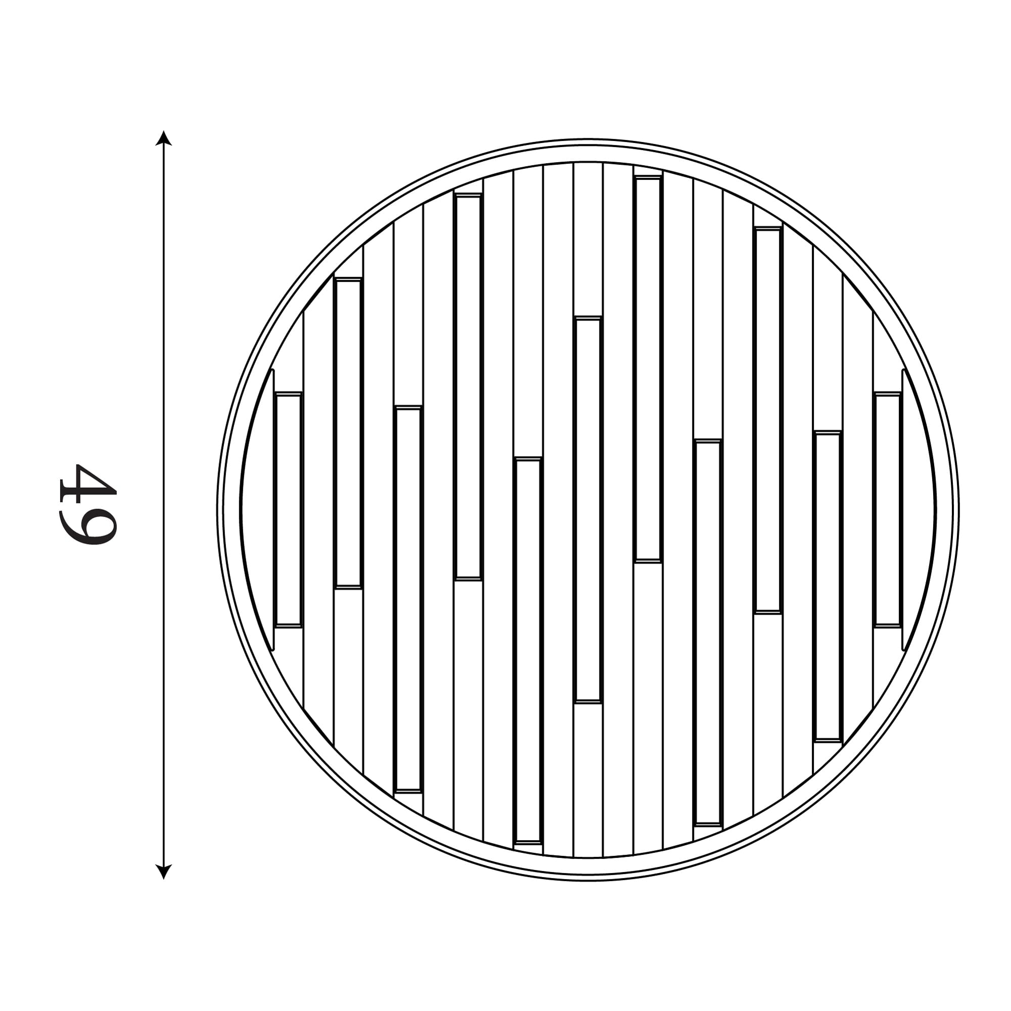 Equalise LED Flush, Matt Black and Wood