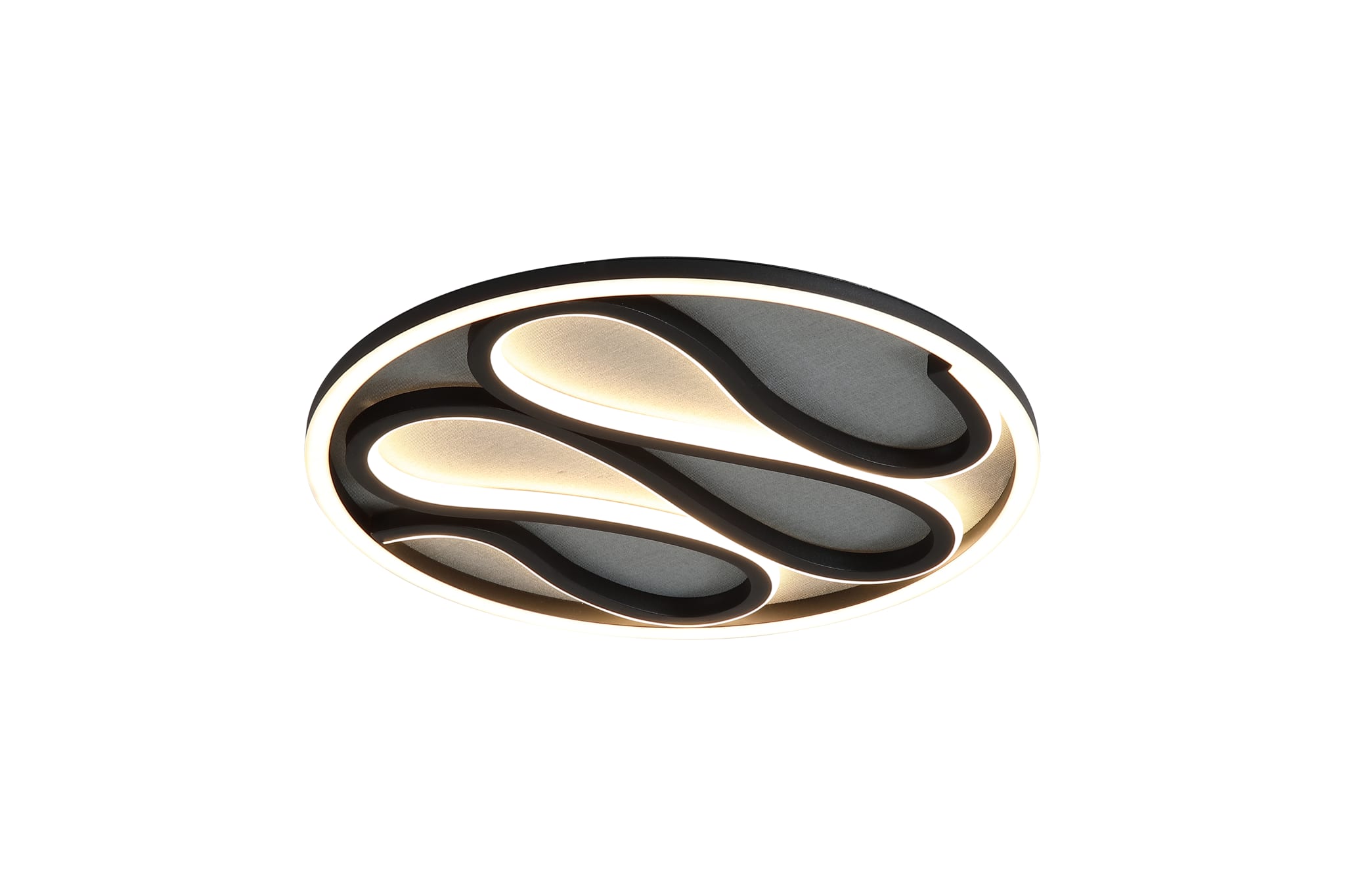 Zendisc LED Flush, Matt Black