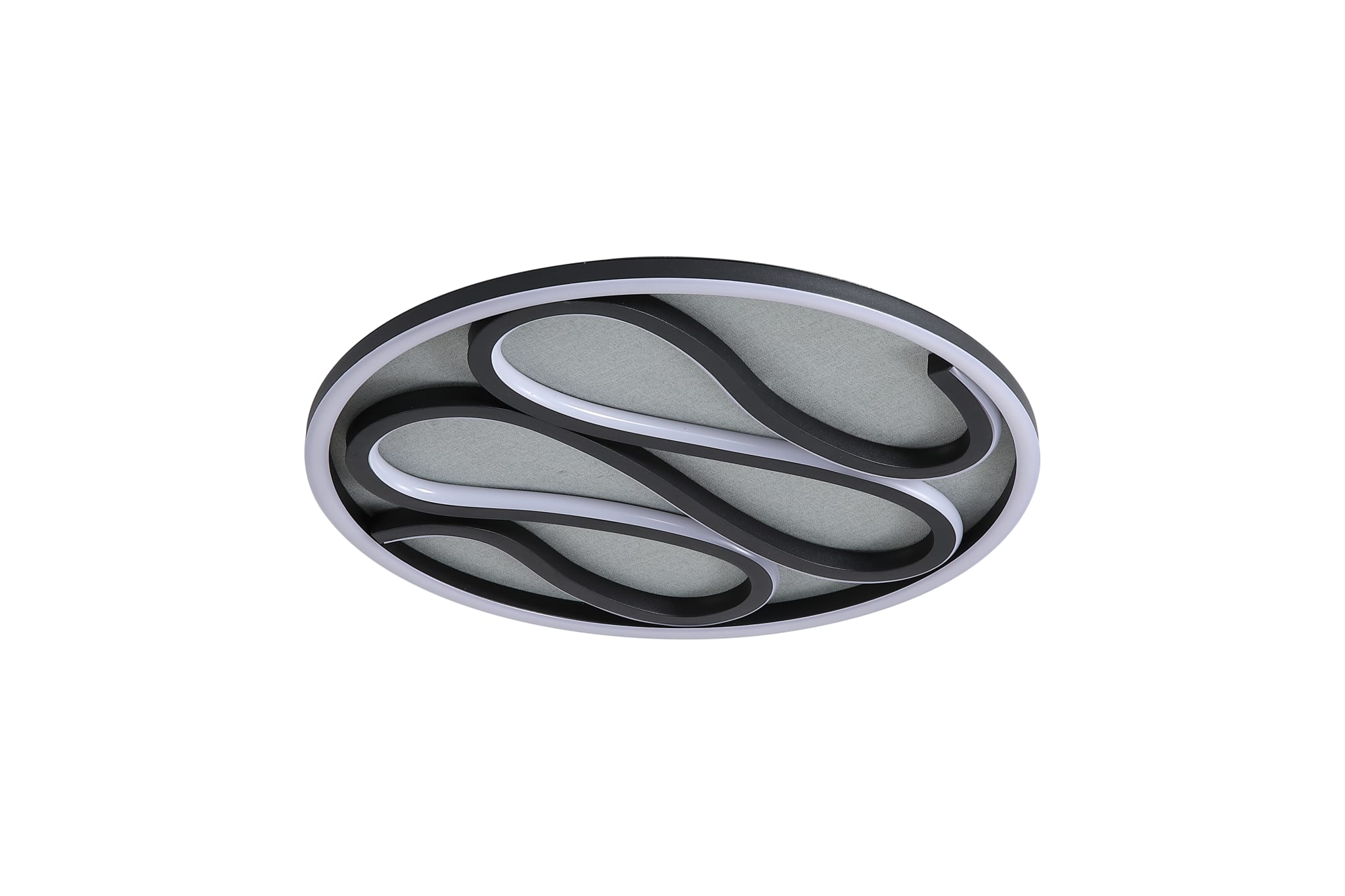 Zendisc LED Flush, Matt Black