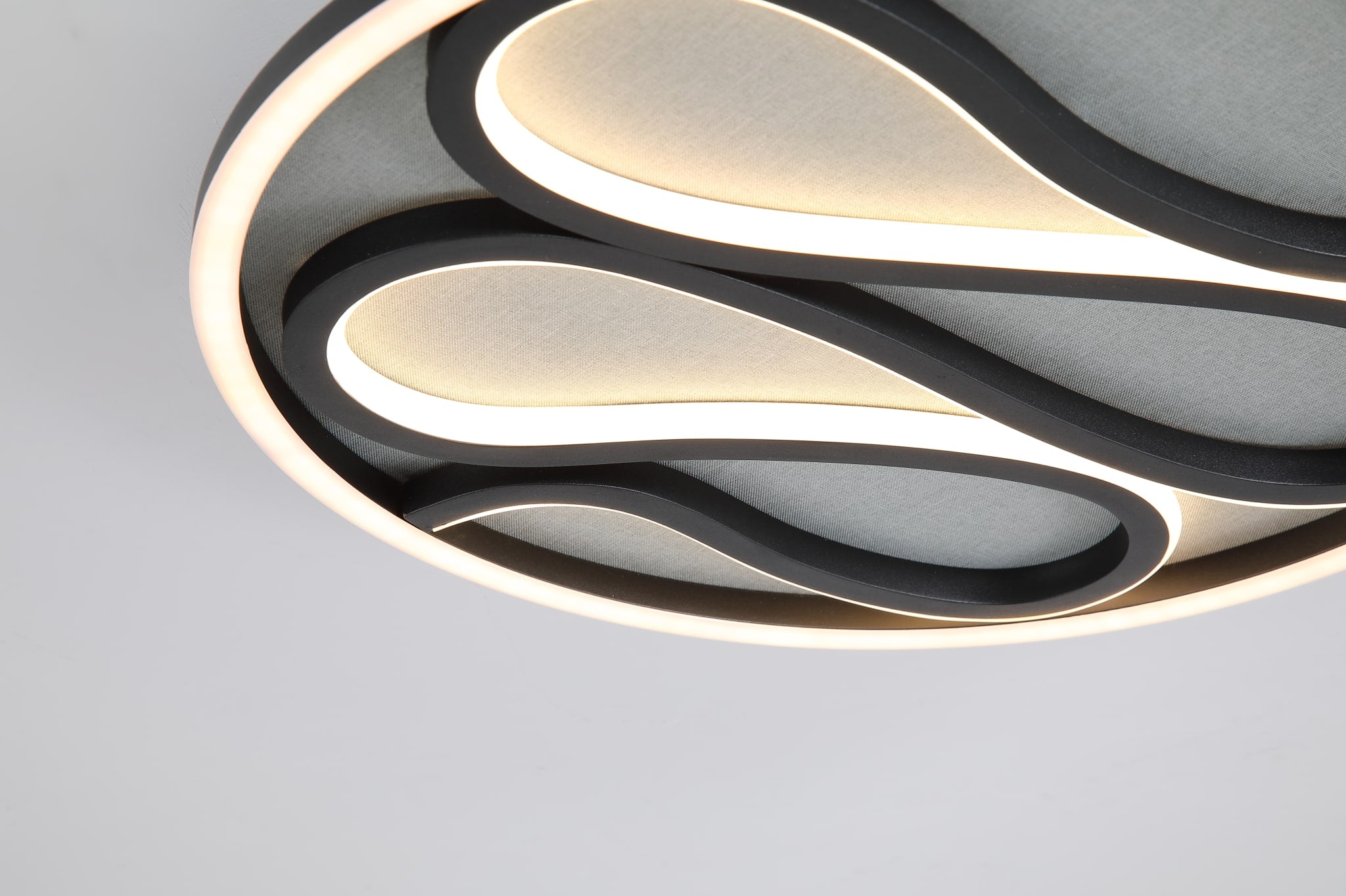 Zendisc LED Flush, Matt Black