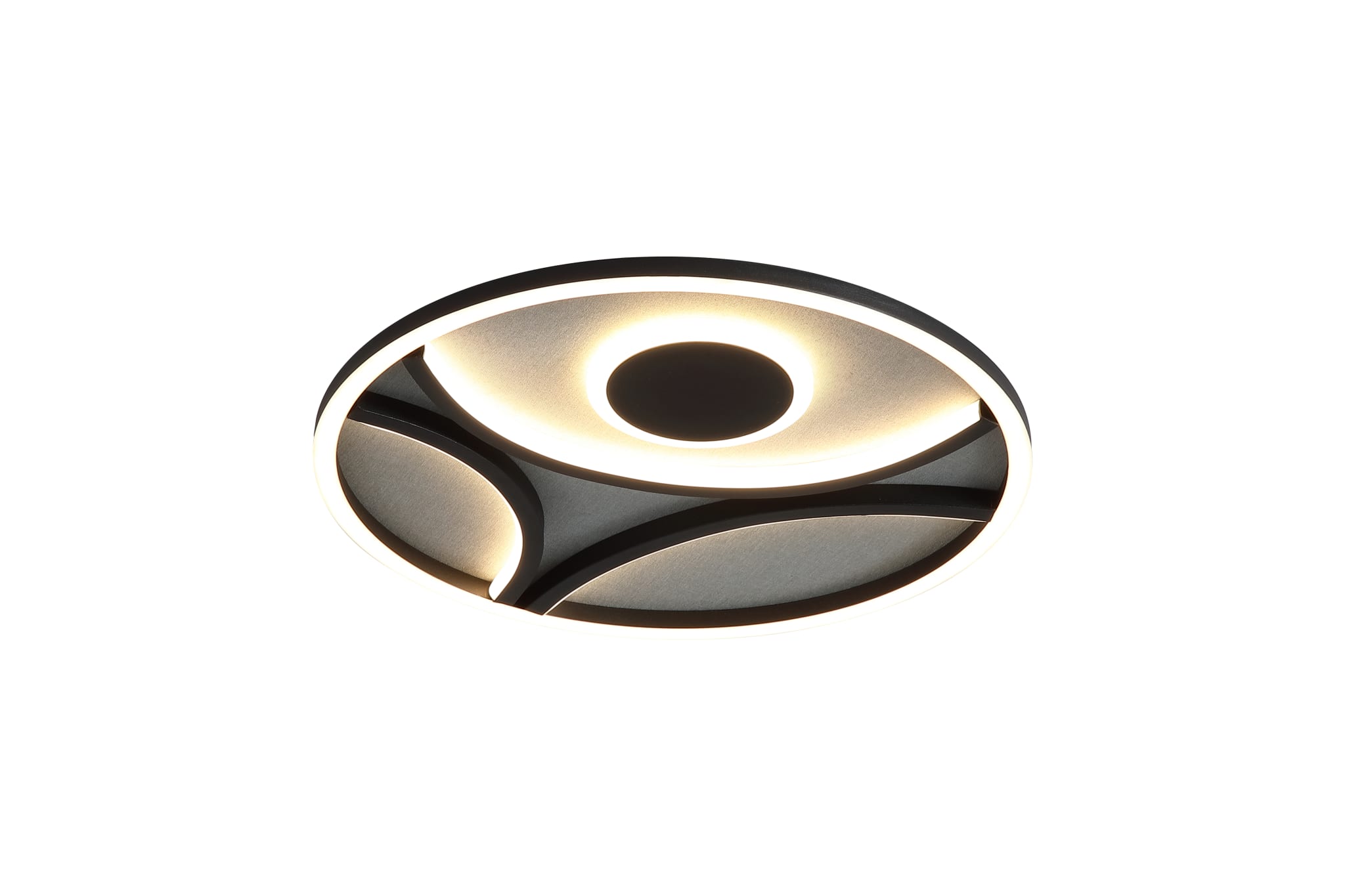 Zendisc LED Flush, Matt Black