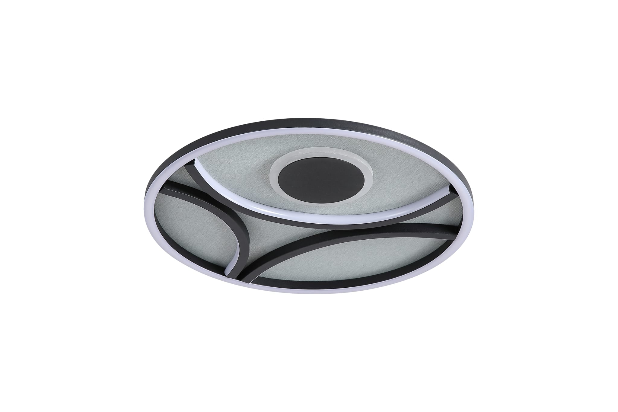 Zendisc LED Flush, Matt Black