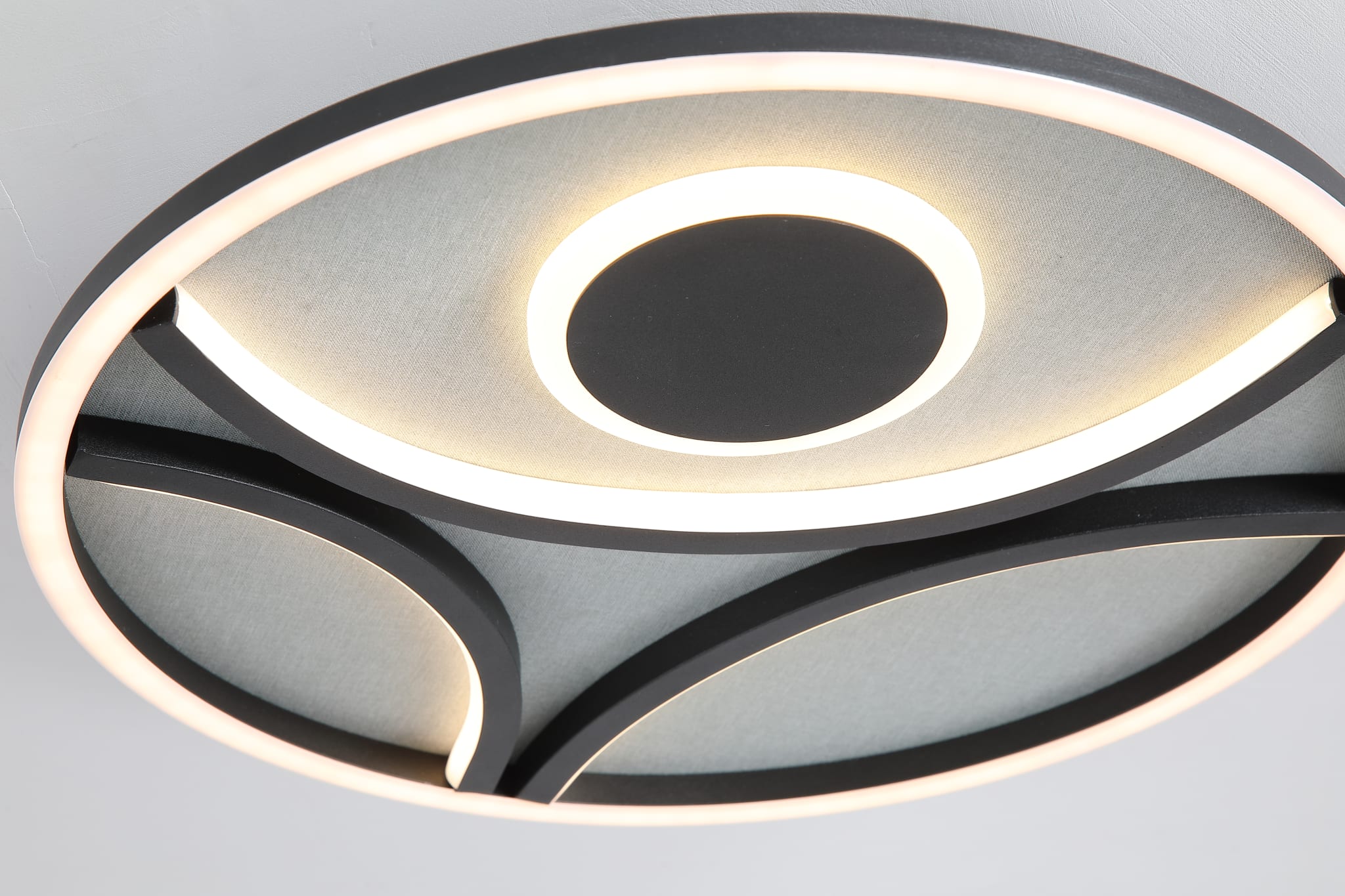 Zendisc LED Flush, Matt Black