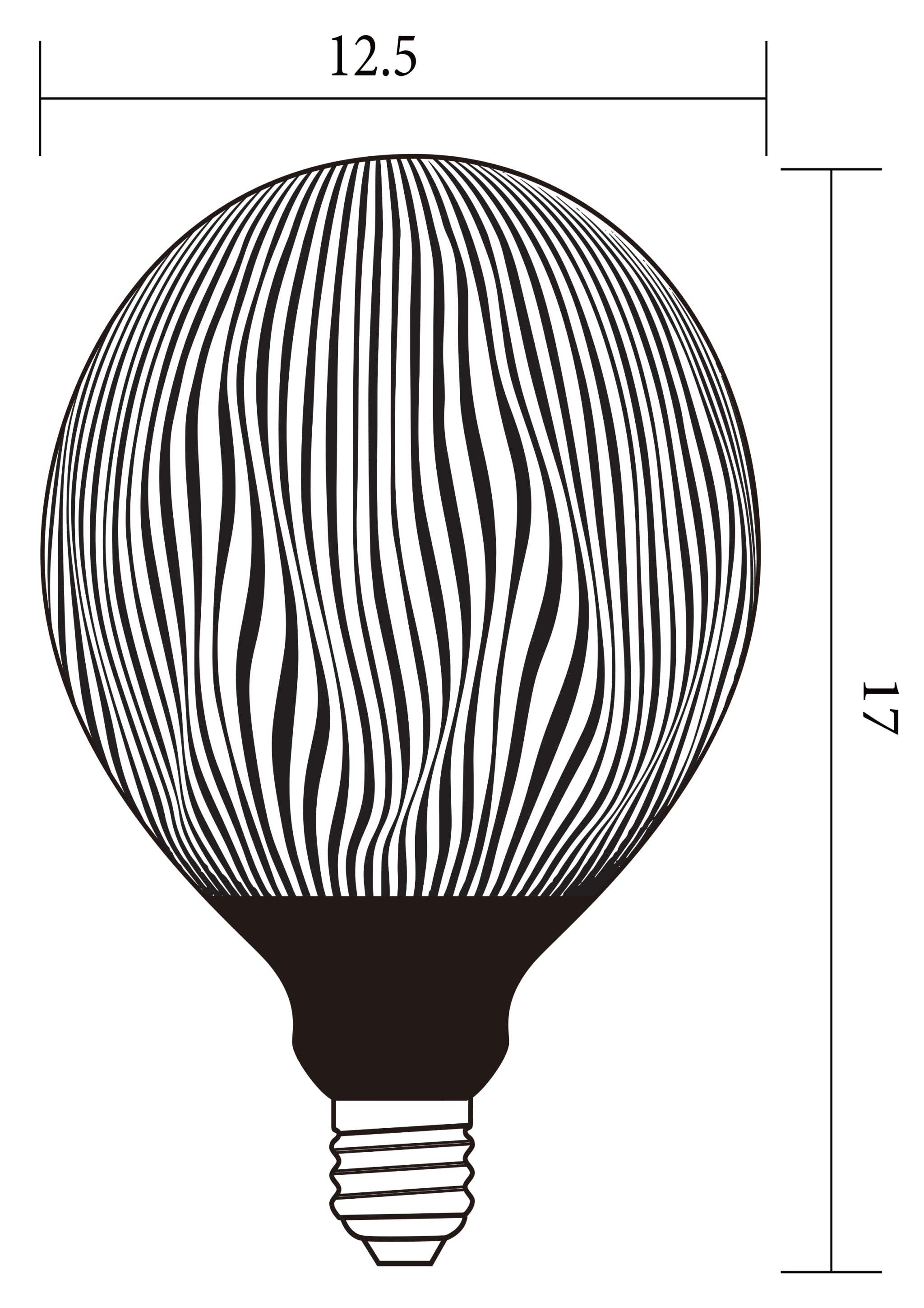 Decorative Lamp, Black, Dimmable
