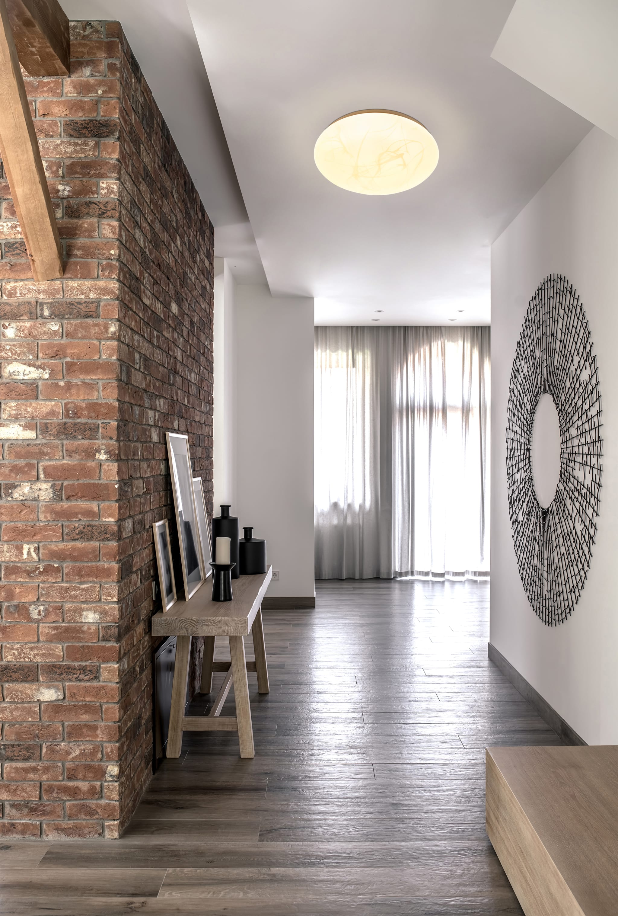 Maya LED Flush - White acrylic