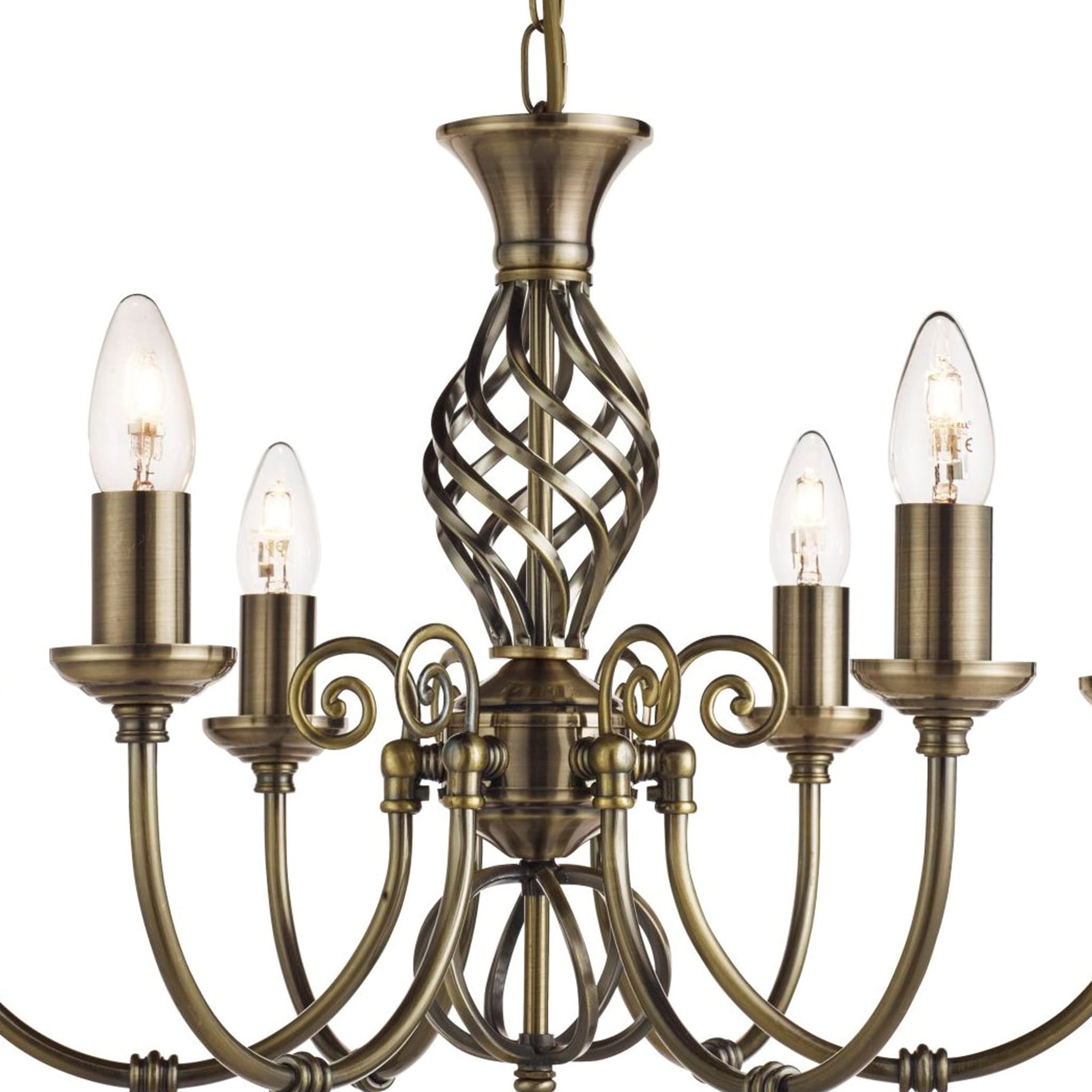 Zanzibar 6Lt Pendant - Antique Brass Metal