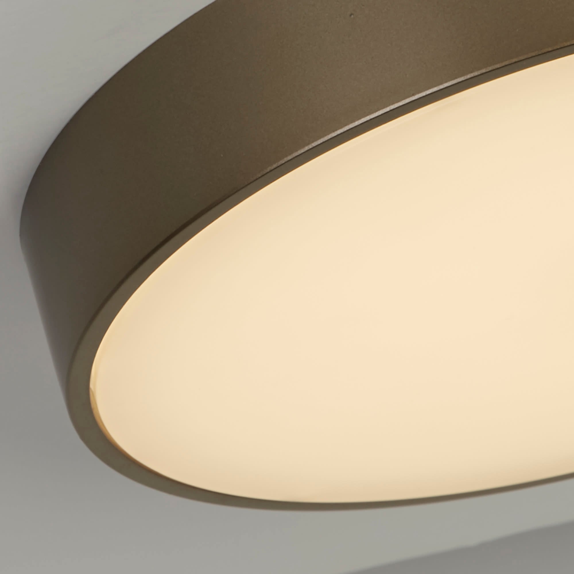Palma LED Flush, Bronze Polycarbonate with