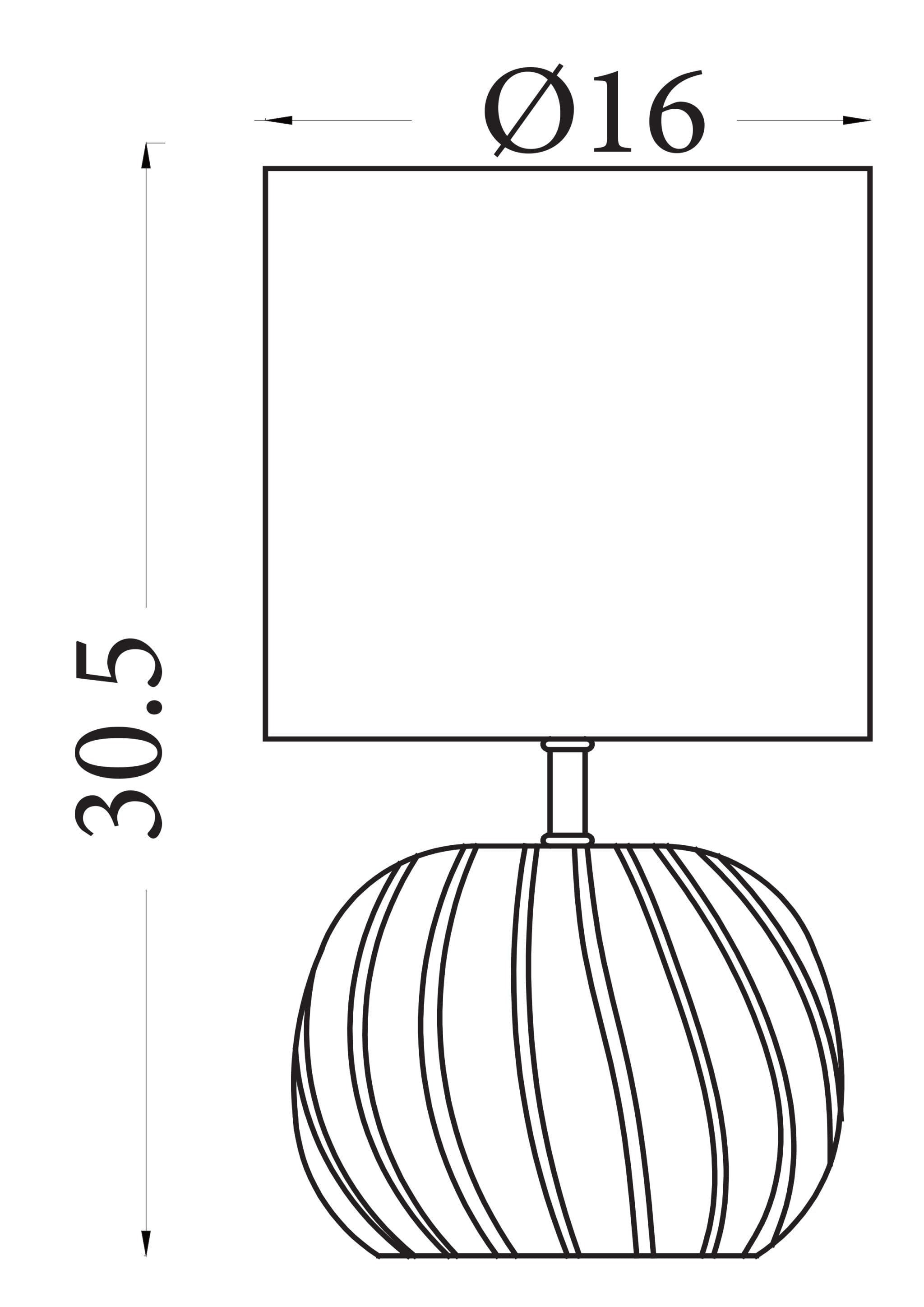 Fete 1Lt Table Lamp, Blue Glass with Linen Shade