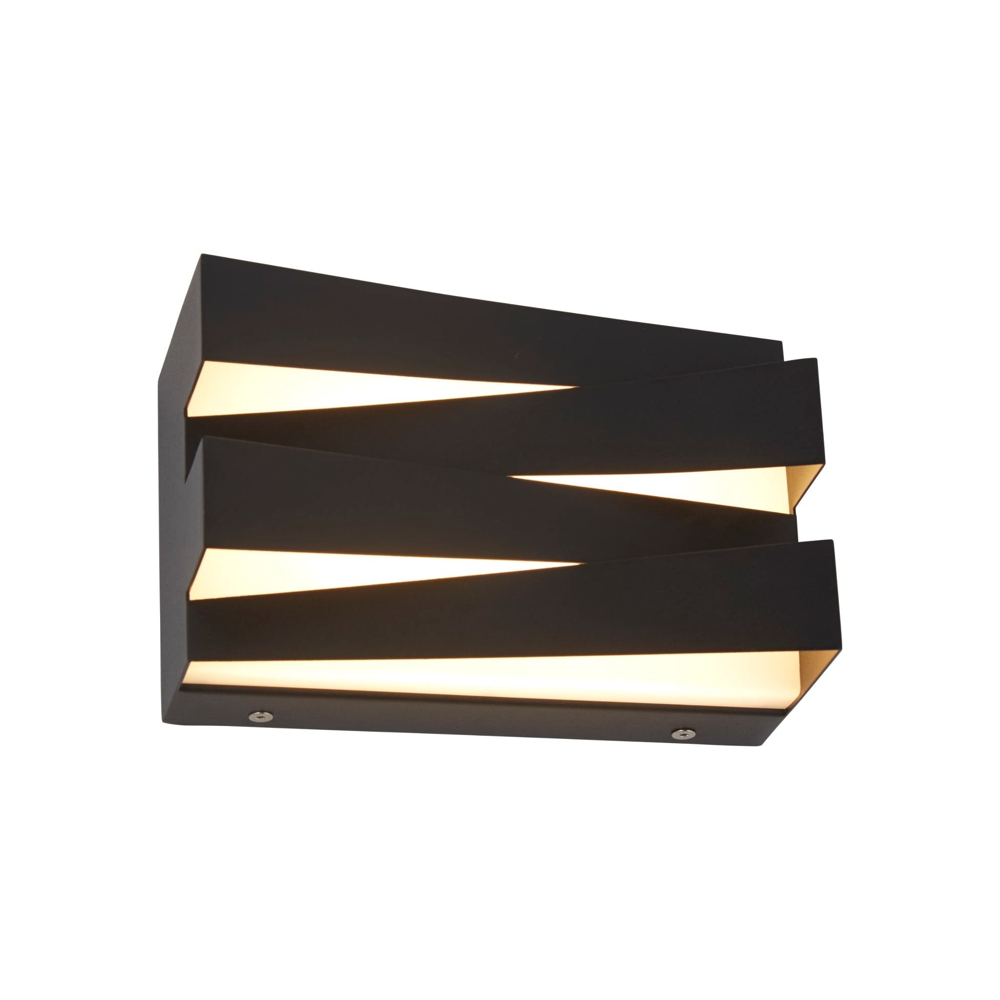 Section LED Wall Light, Sand Black Metal