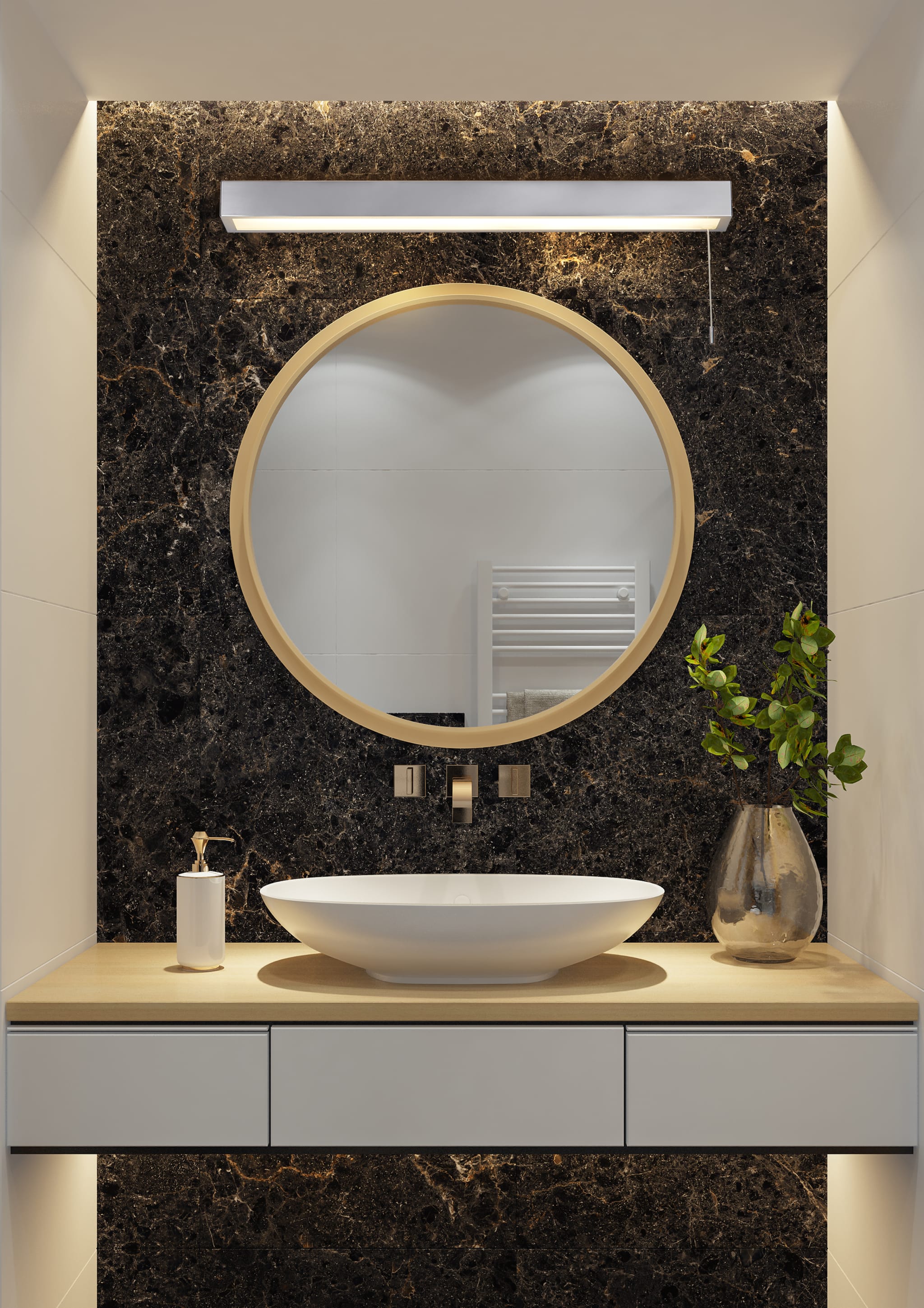 Venti Wall Light - Polished Chrome & Frosted Polycarbonate