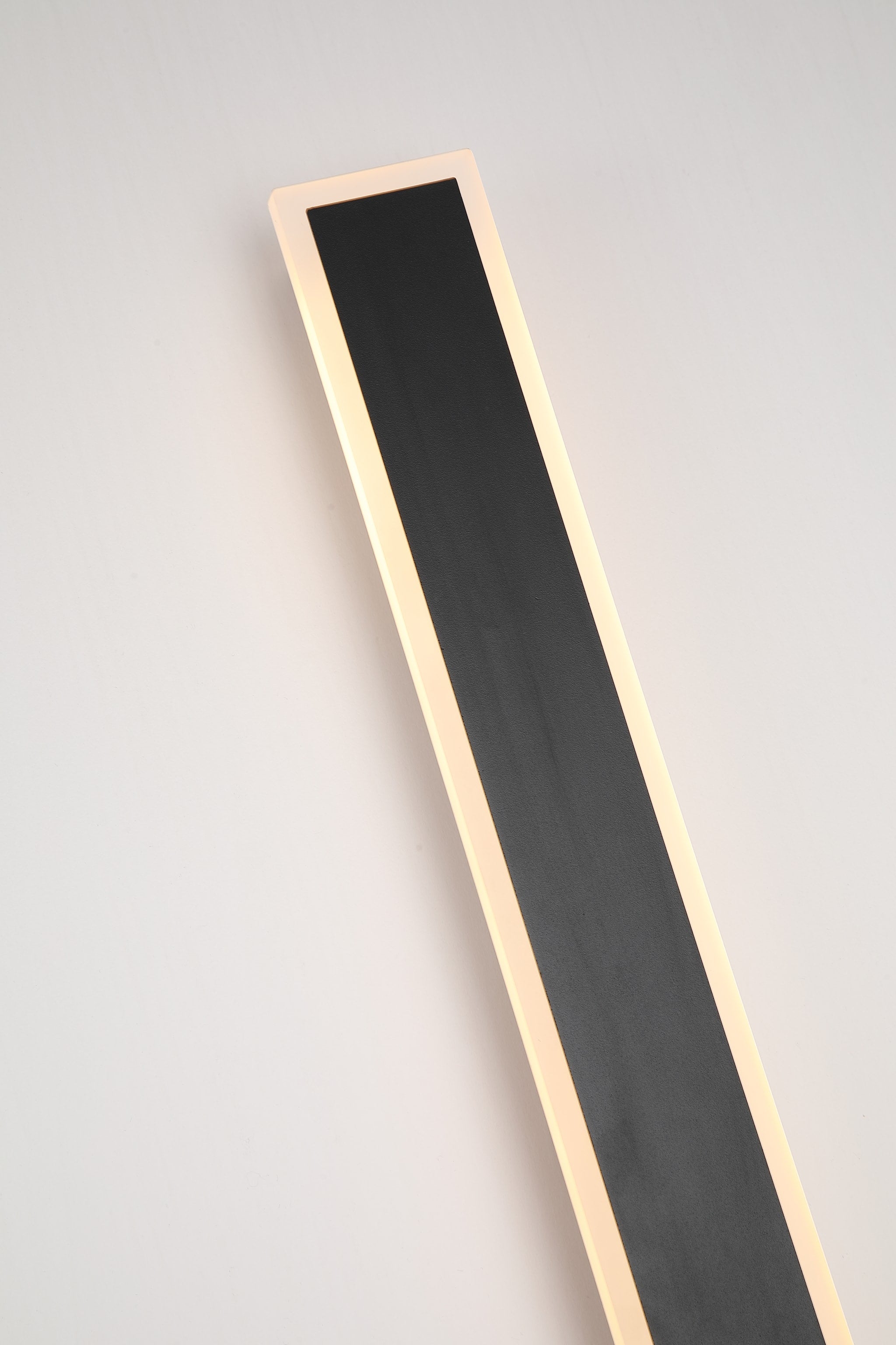 Bordo II Square LED Outdoor Wall Light, Length 1200mm, Black