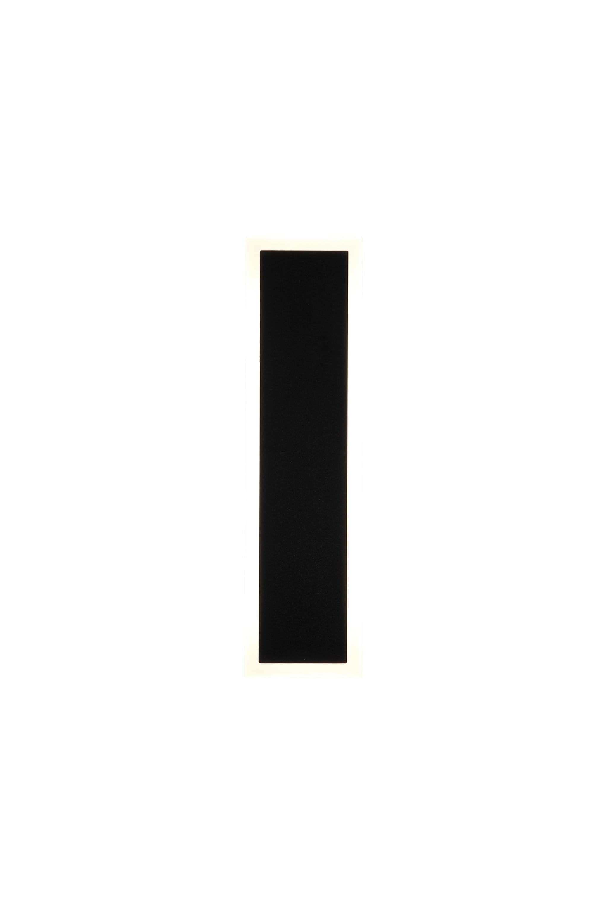 Bordo II Square LED Outdoor Wall Light, Length 300mm, Black