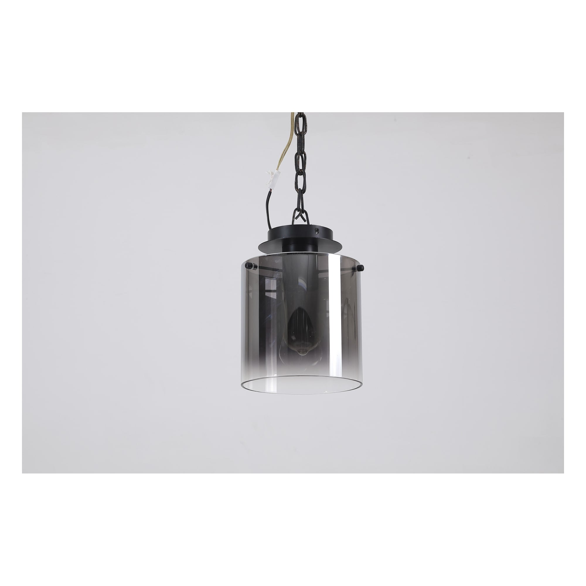 Sweden 1Lt Flush - Matt Black & Smoked Glass