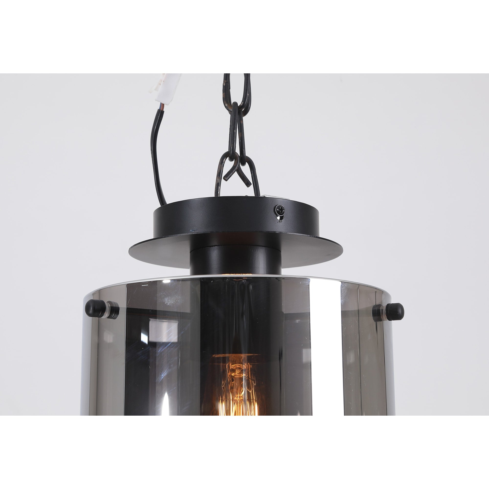 Sweden 1Lt Flush - Matt Black & Smoked Glass
