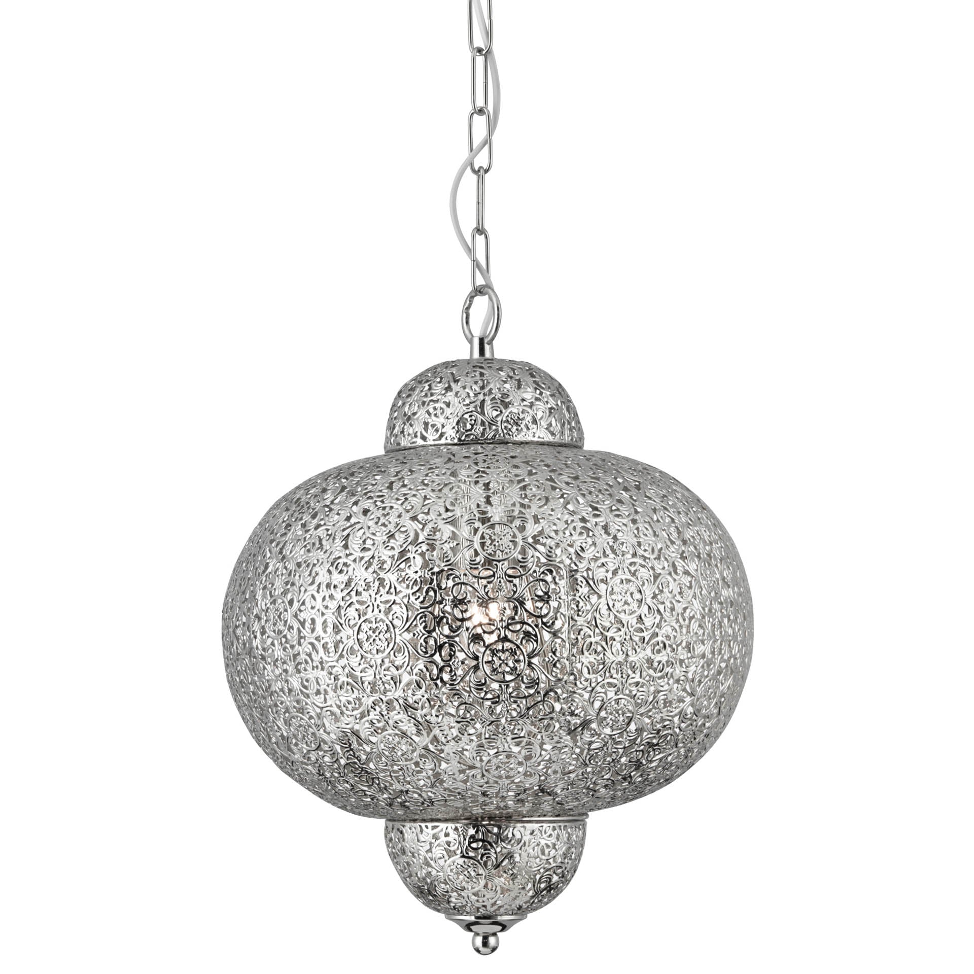 Fretwork Pendant - Laser Cut Nickel Metal