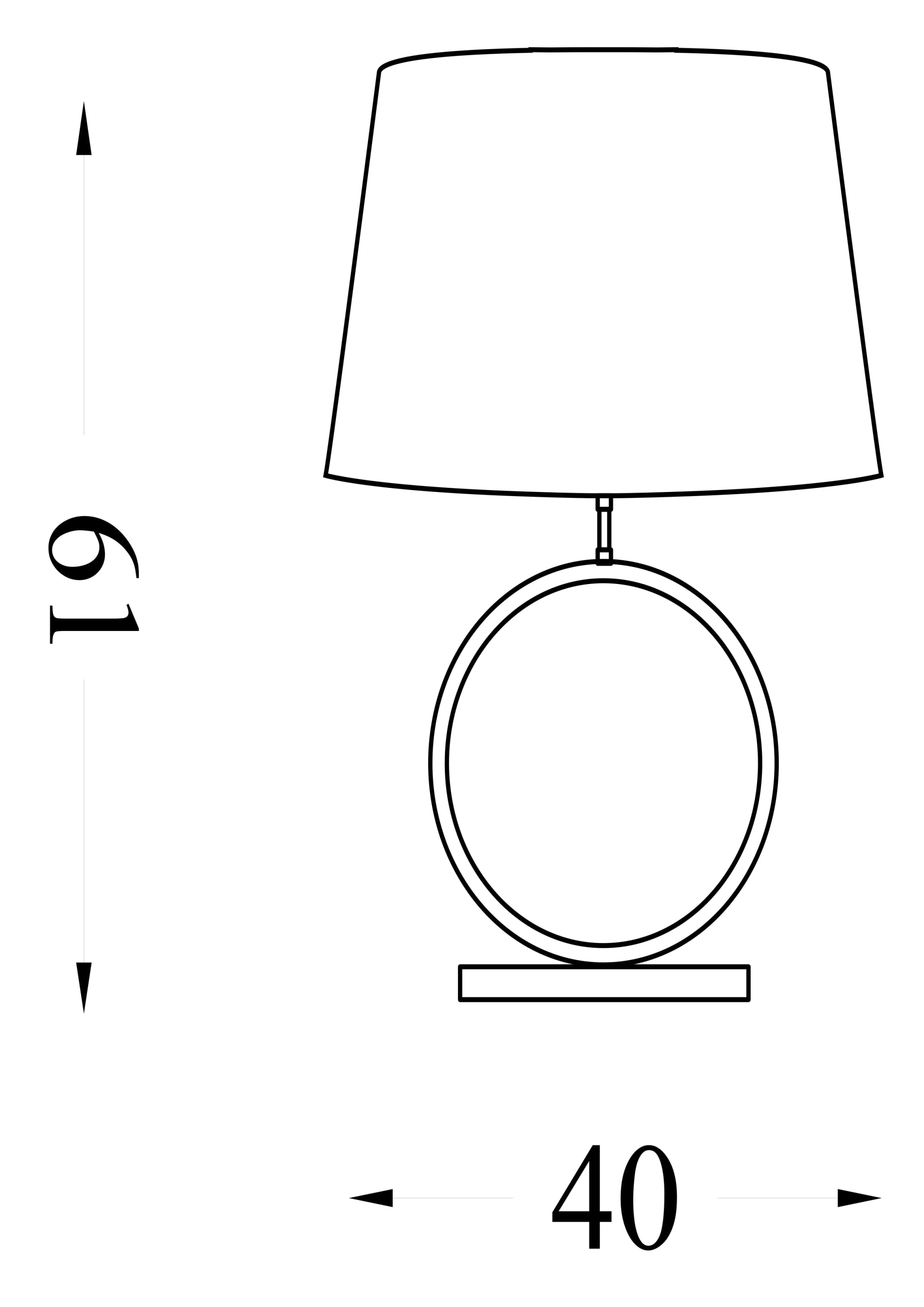 Elegant Table Lamp -Matt Black Metal With Burnt Orange Shade