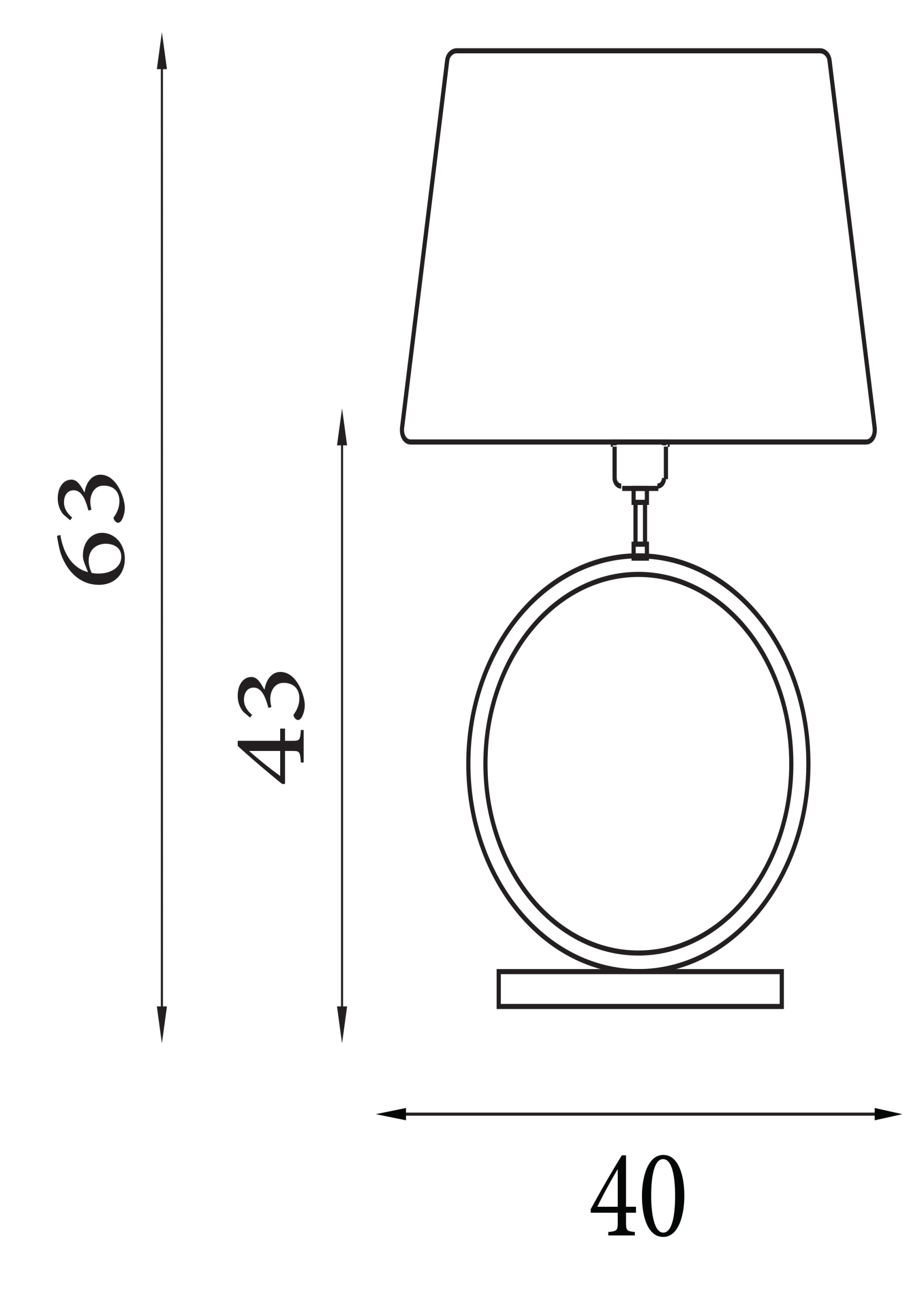 Elegant Table Lamp - Bronze Metal With Natural Shade