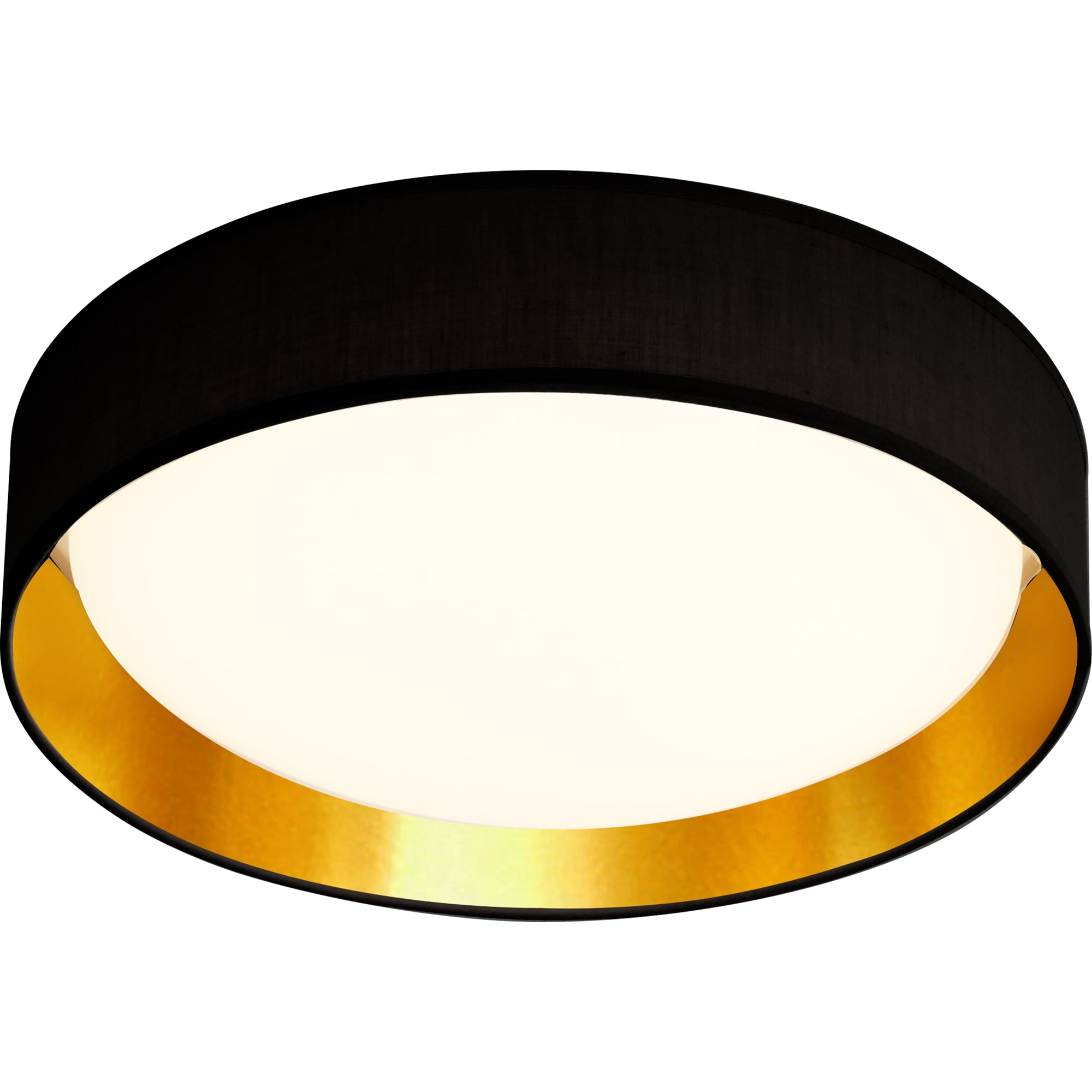Gianna Flush LED Black and Gold / 500 x 500