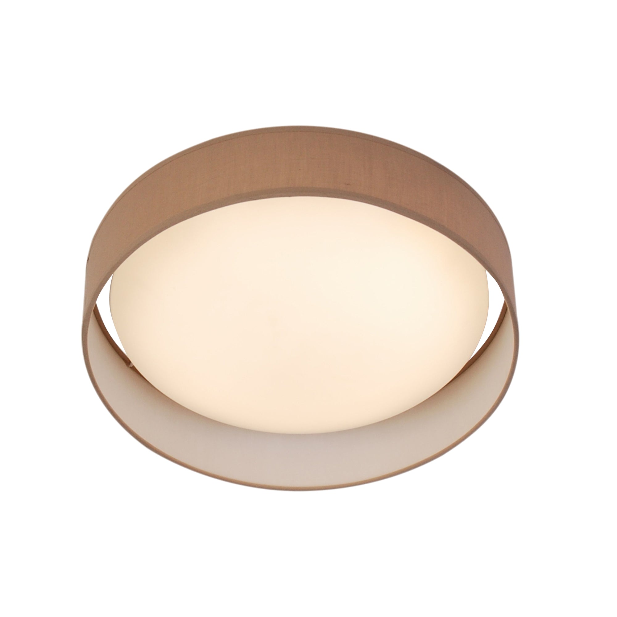 Gianna Flush LED White and Brown / 500 x 500