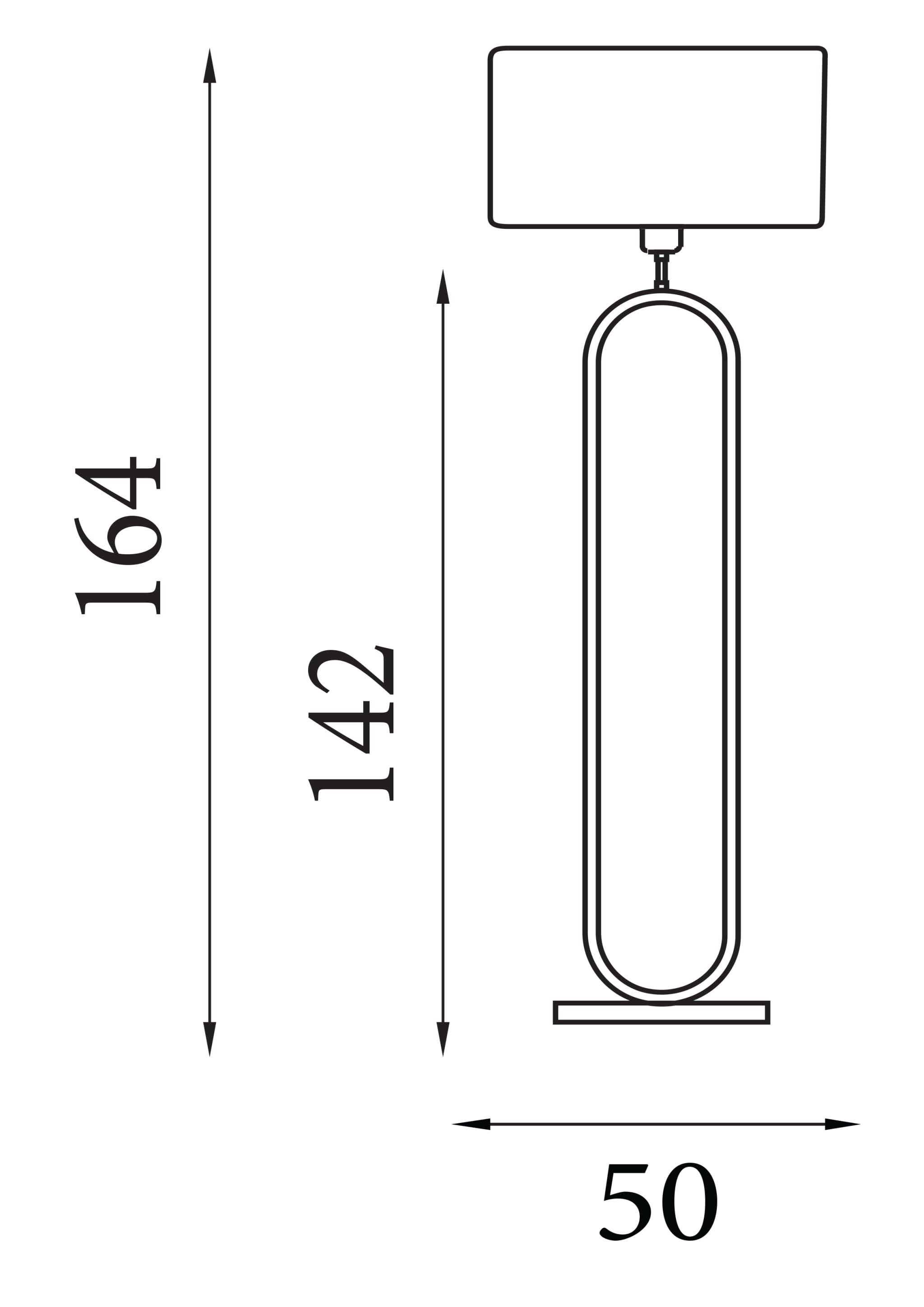 Modish Floor Lamp Bronze Metal with Dark Grey Shade