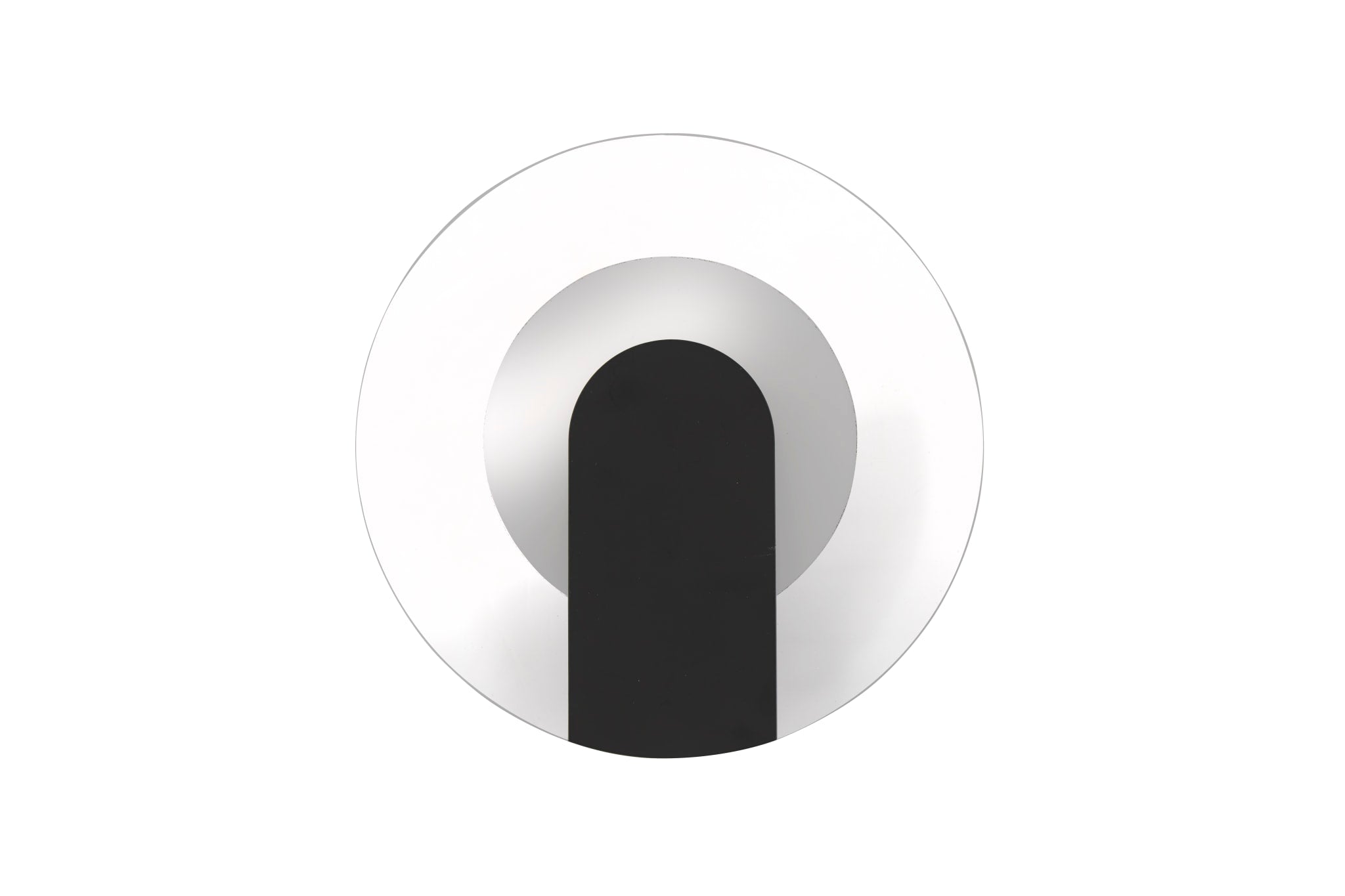 Target LED Wall Light, Sand Black Metal
