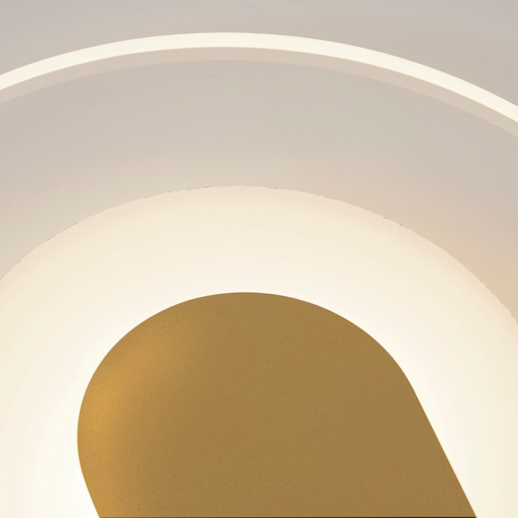 Target LED Wall Light, Sand Gold Metal