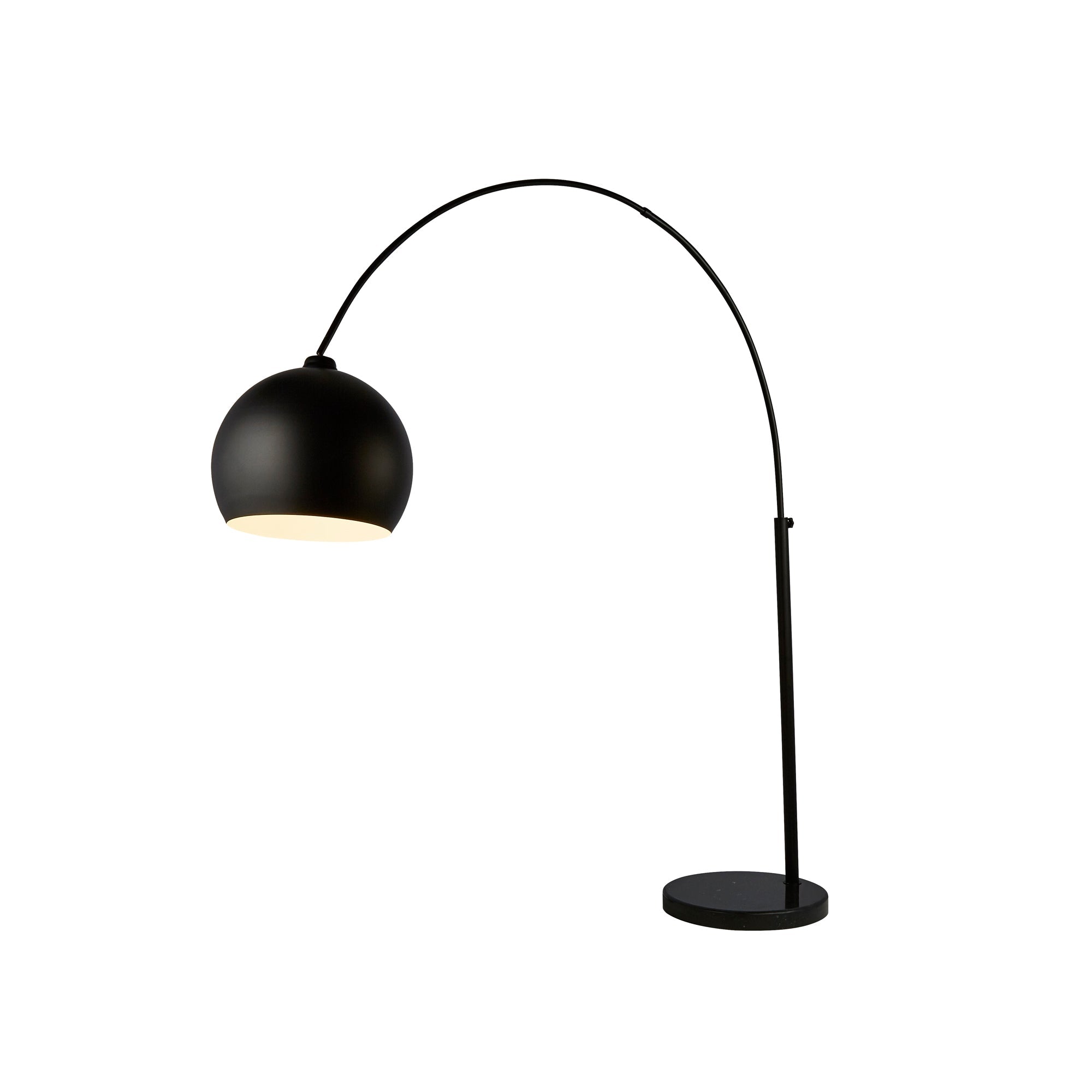 Giant Arc Floor Lamp - Matt Black Metal