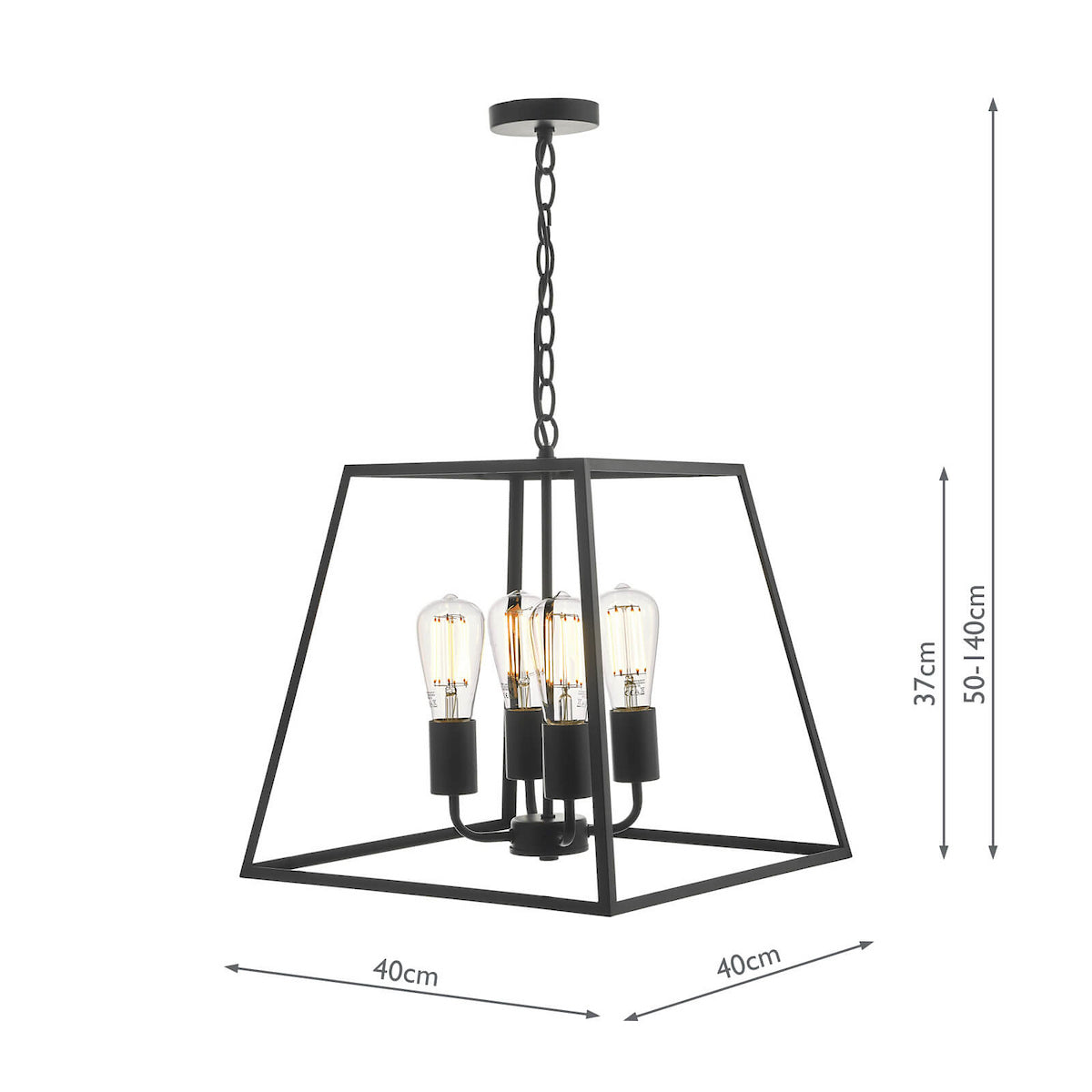 ACADEMY 4LT LANTERN BLACK