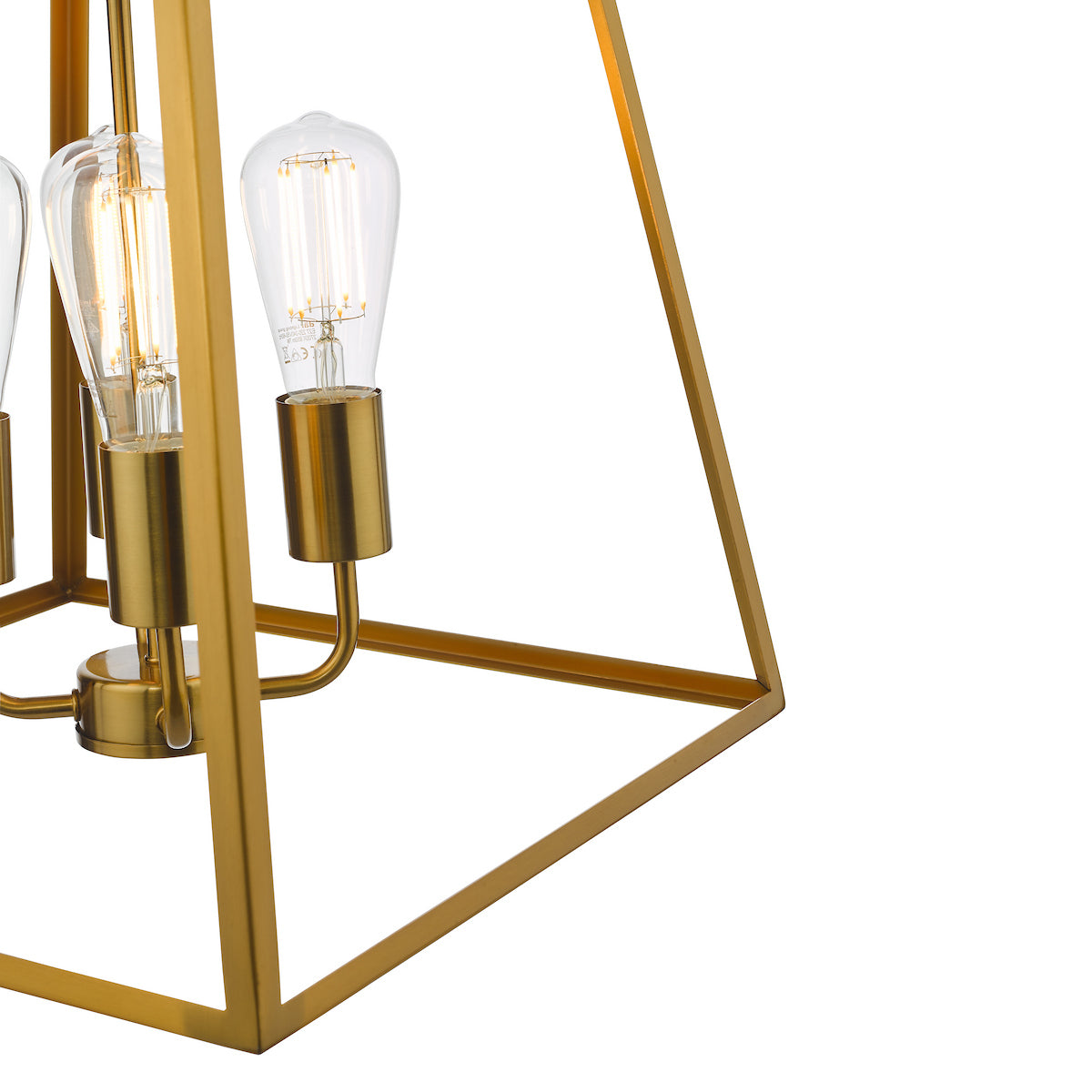 ACADEMY 4LT LANTERN NATURAL BRASS