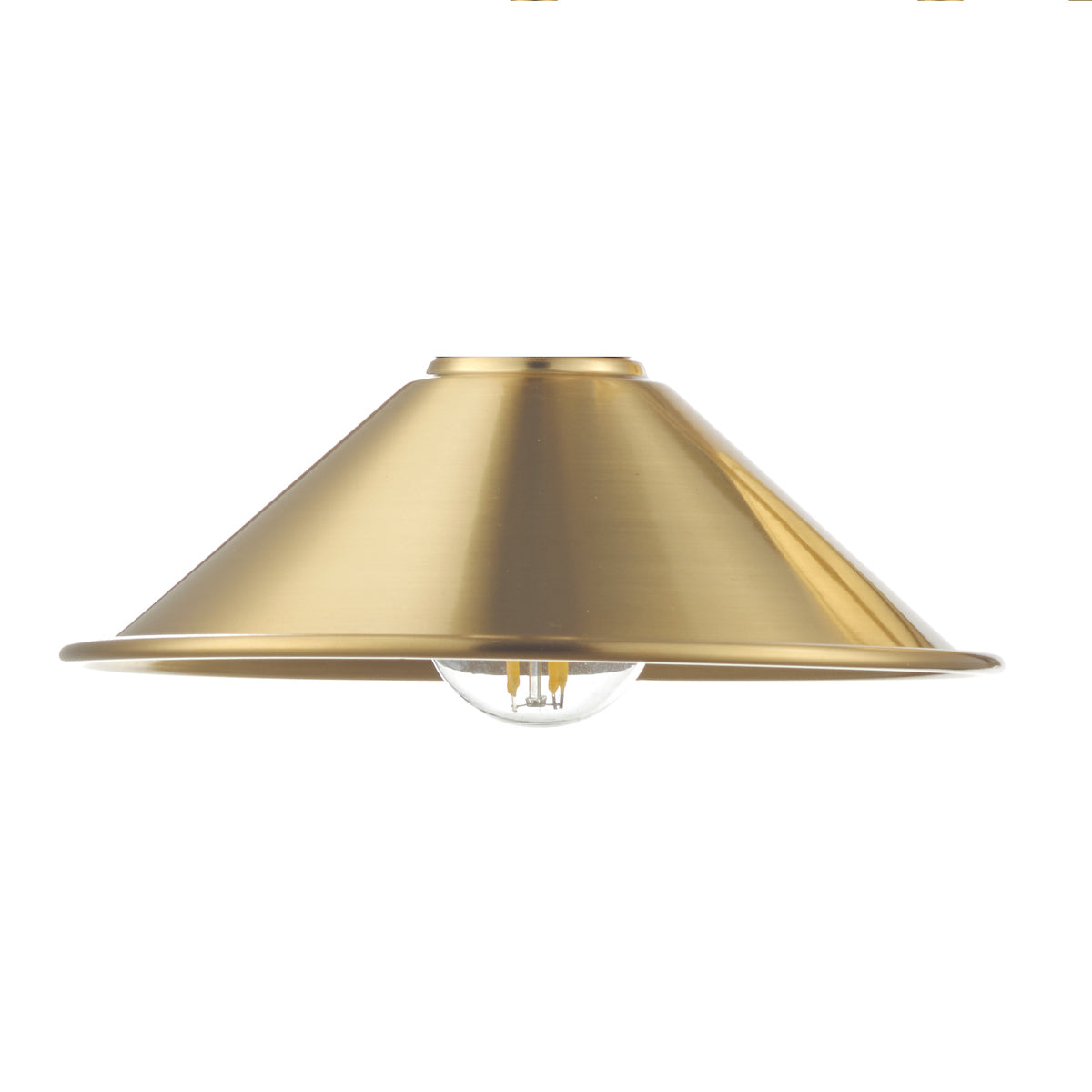 ACCESSORIES METAL AGED BRASS SHADE ONLY