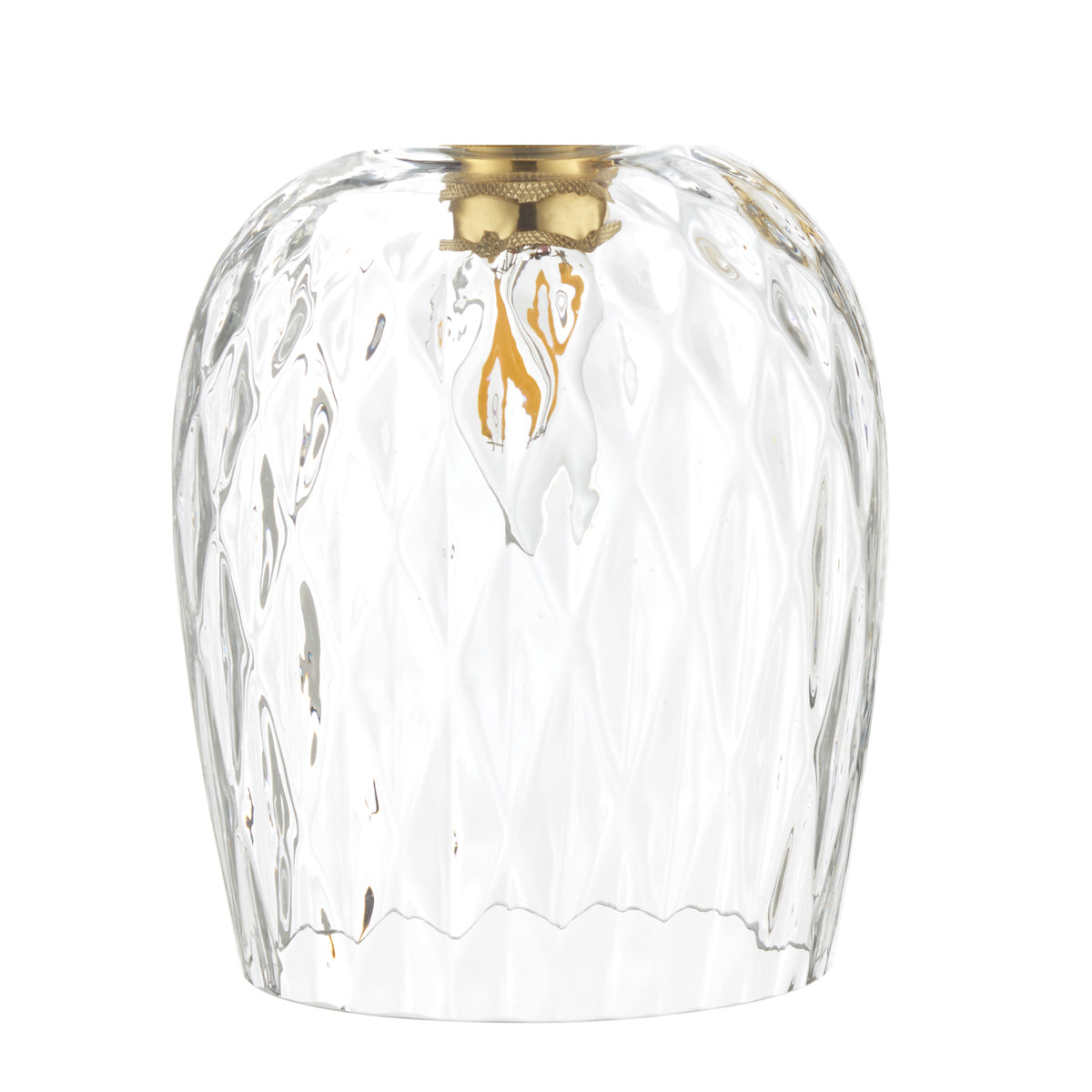 ACCESSORIES CLEAR DIMPLED GLASS SHADE ONLY