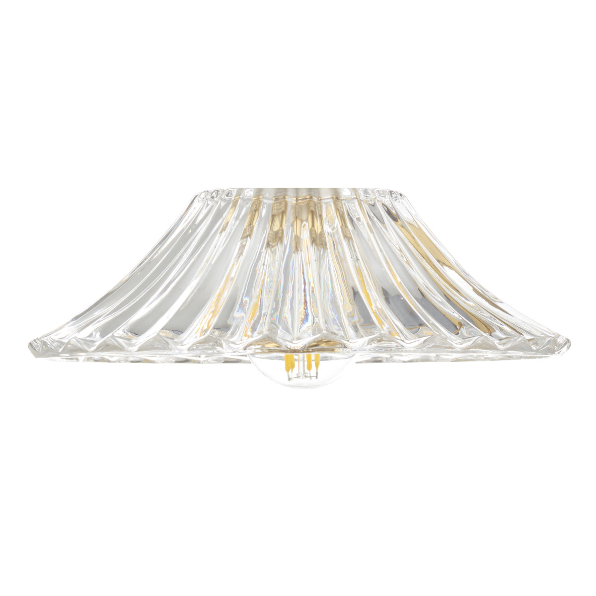 ACCESSORIES CLEAR FLARED GLASS SHADE ONLY