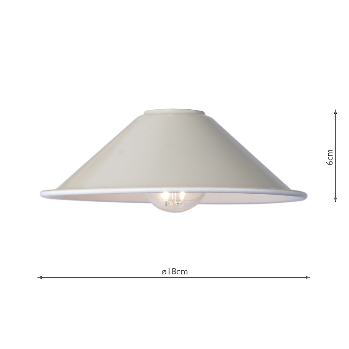 ACCESSORIES METAL CASHMERE/TAUPE SHADE ONLY 18CM