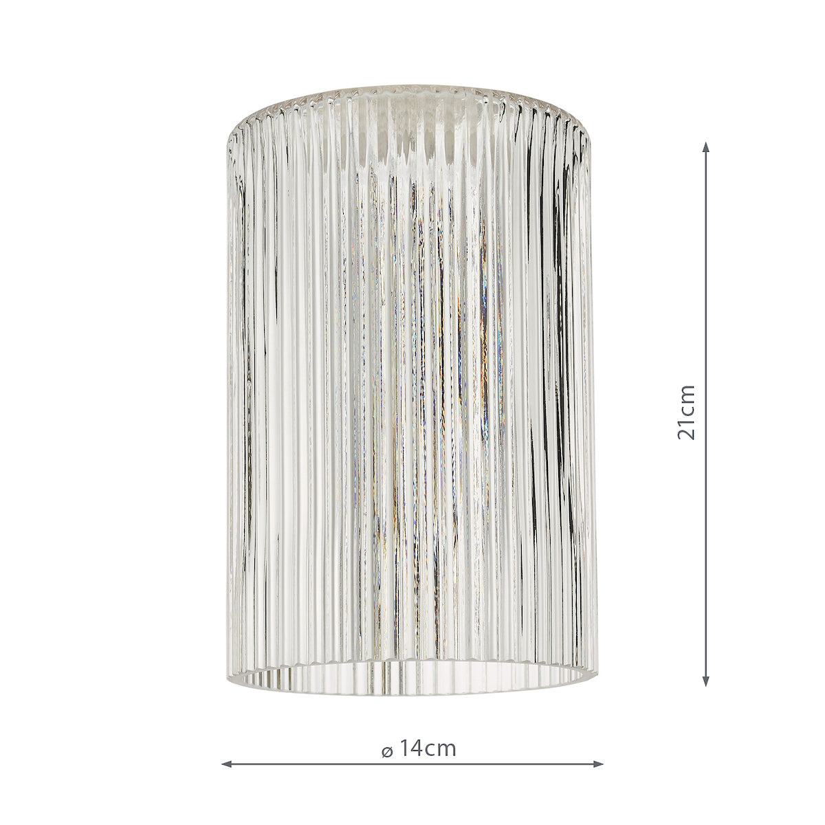 ACCESSORIES CYLINDER RIBBED GLASS E27 FOR MIX AND