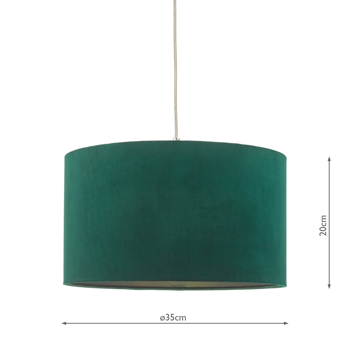 AKAVIA GREEN VELVET SHADE 35CM